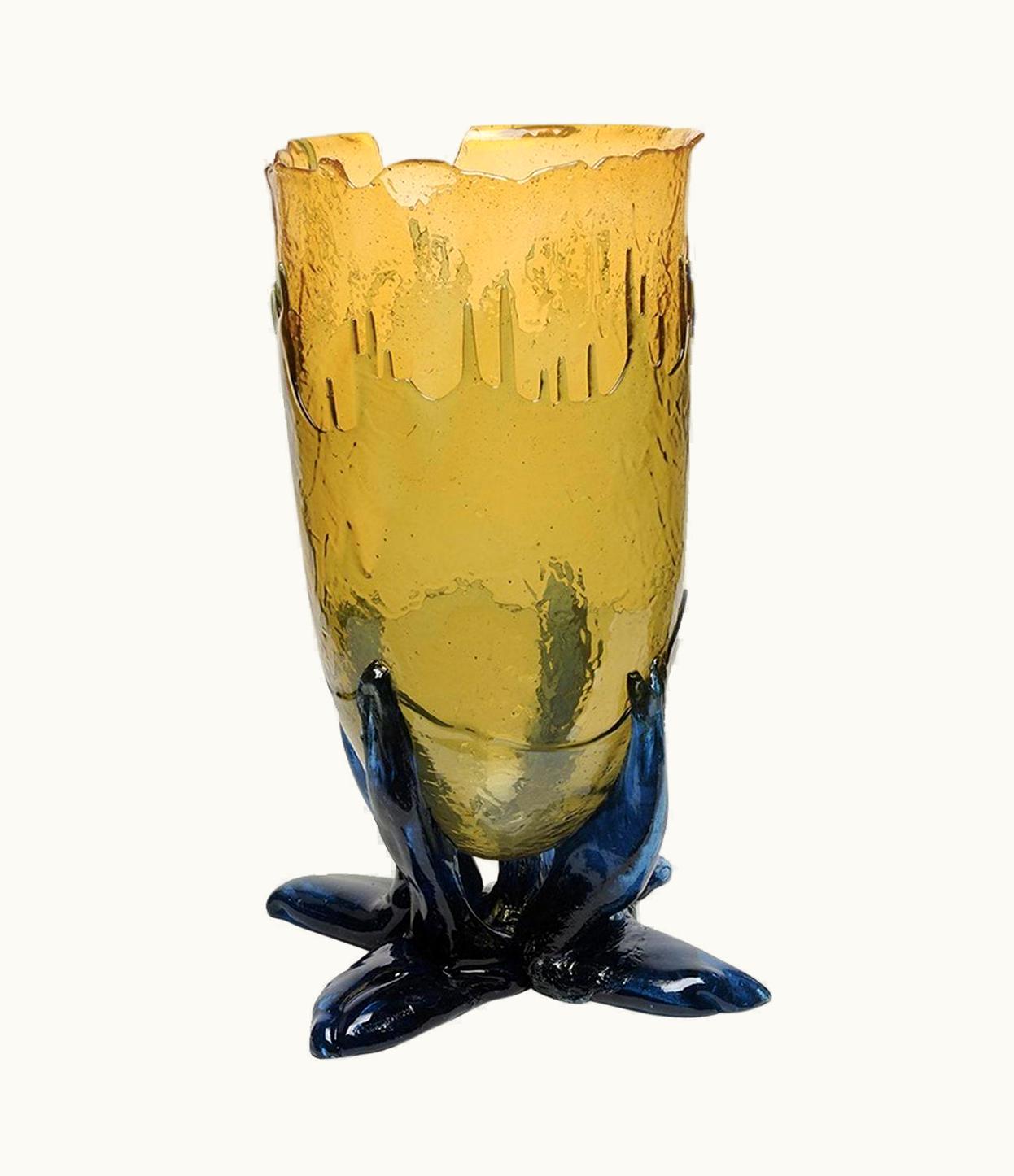 Gaetano Pesce Gaetano Pesce Clear Extracolor XXL Yellow Vase By Gaetano Pesce