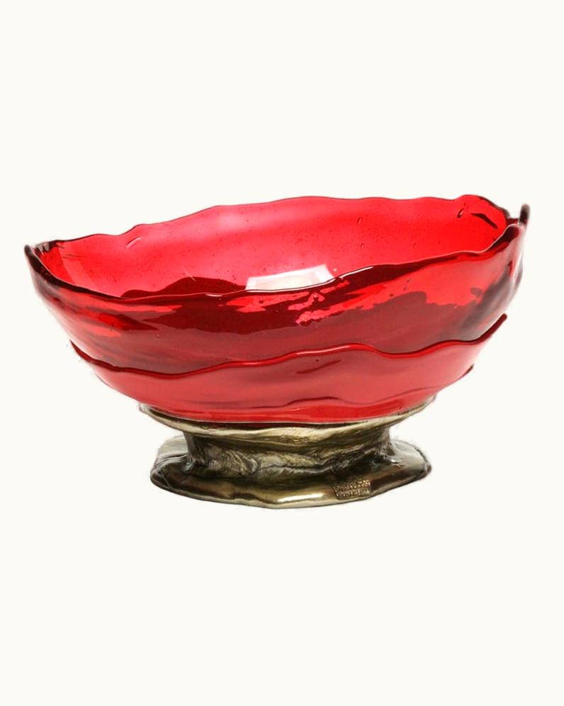 Gaetano Pesce Gaetano Pesce Big Collina XL Resin Basket Extra Colour In Fuchsia, Matt Cherry, Bronze