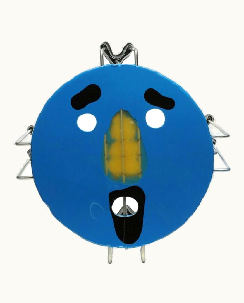 Gaetano Pesce Gaetano Pesce Single Size XL Medium Triple Play Coffee Table In Blue By Gaetano Pesce