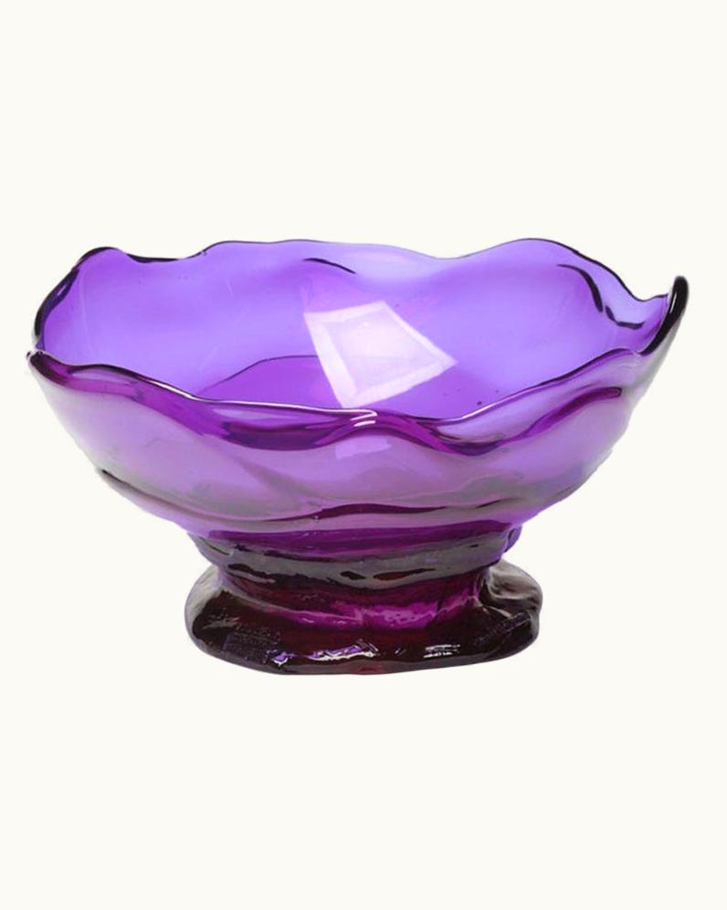 Gaetano Pesce Gaetano Pesce Big Collina XL Resin Basket In Clear Purple By Gaetano Pesce