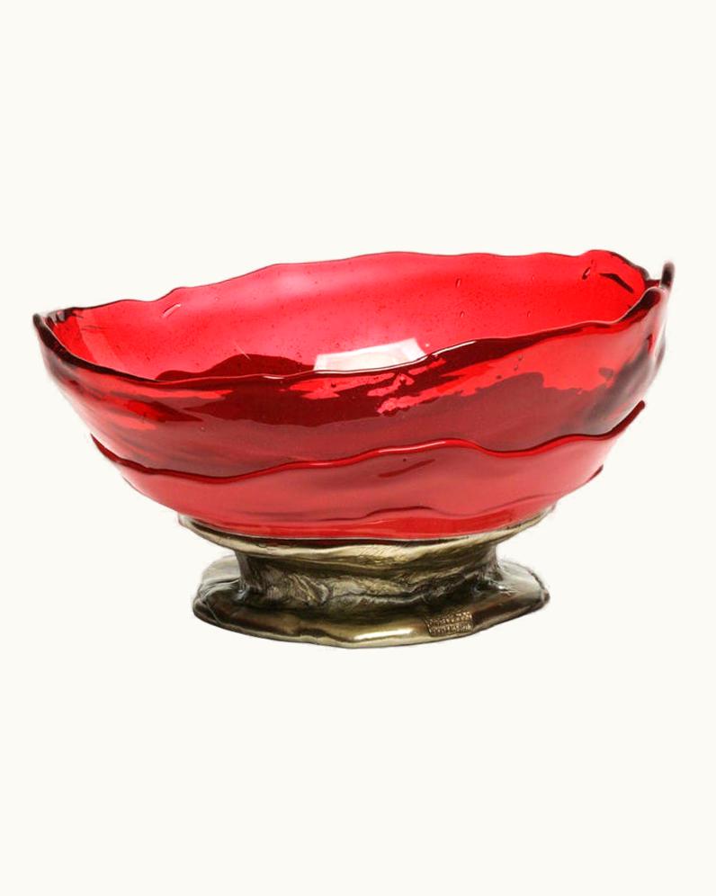 Gaetano Pesce Gaetano Pesce Big Collina XXL Resin Basket Extra Colour In Fuchsia, Matt Cherry, Bronze
