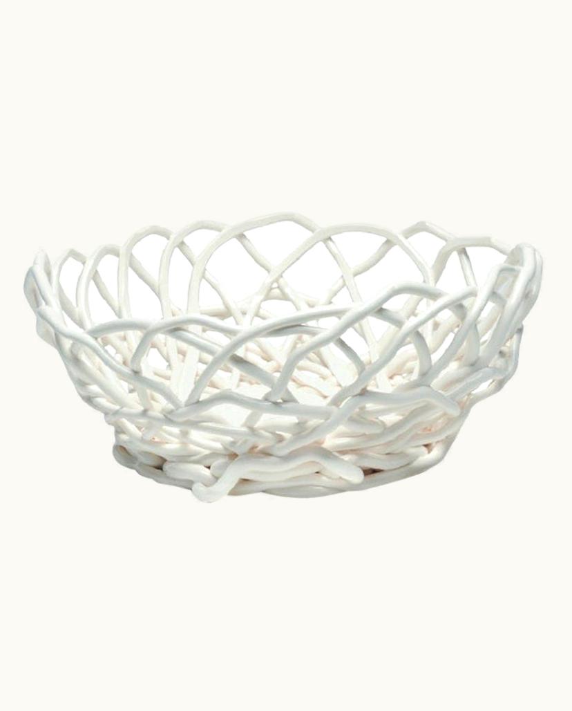 Gaetano Pesce Gaetano Pesce Tutti Frutti II Large Resin Basket In Matt White By Gaetano Pesce