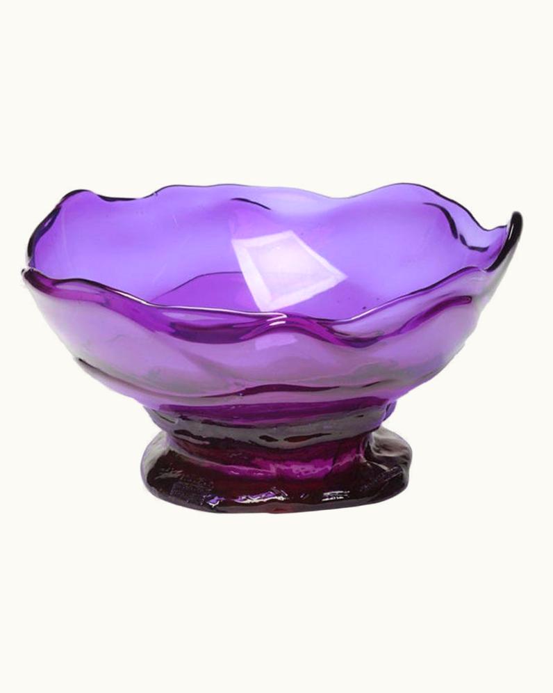 Gaetano Pesce Gaetano Pesce Big Collina XXL Resin Basket In Clear Purple By Gaetano Pesce