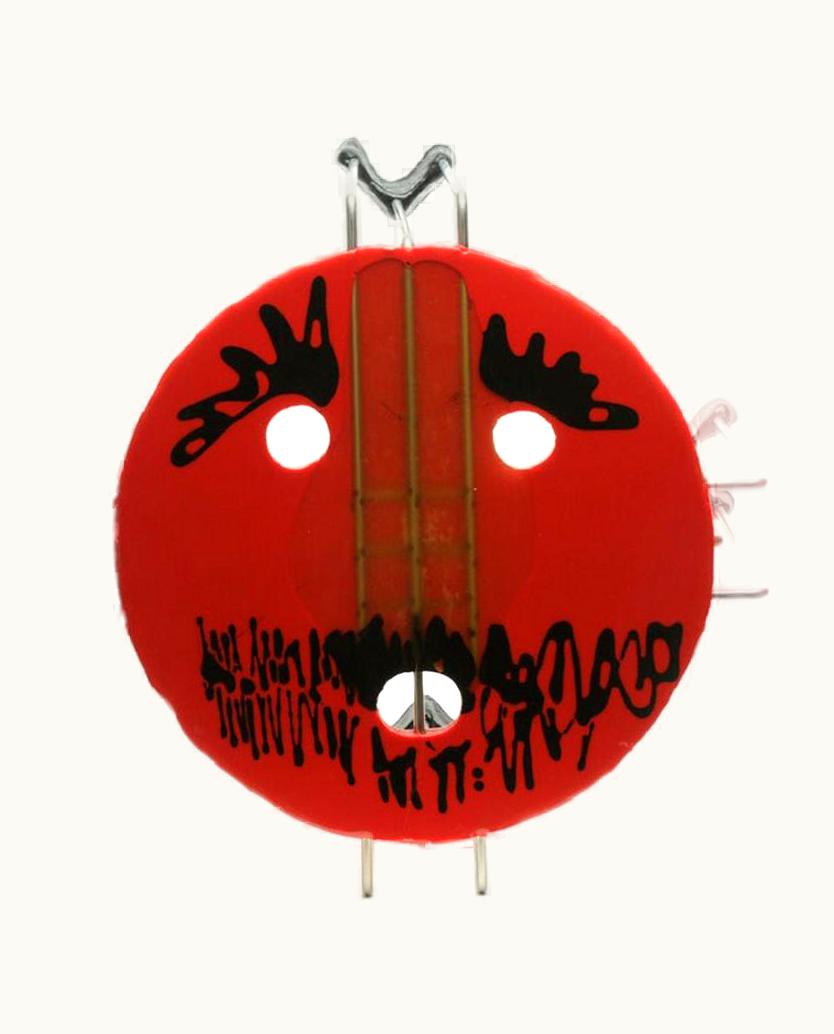 Gaetano Pesce Gaetano Pesce Single Size L Medium Triple Play Coffee Table In Red By Gaetano Pesce