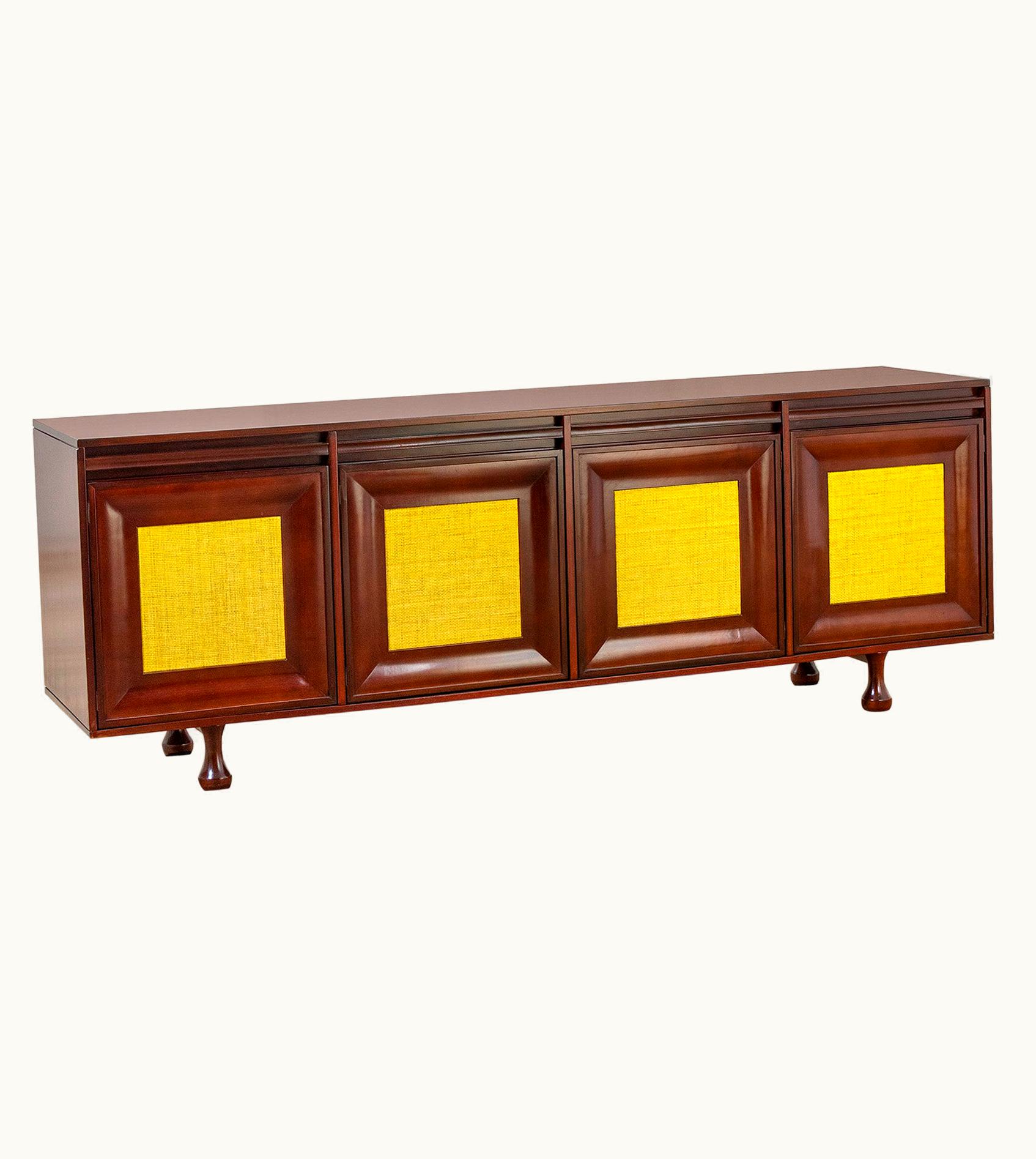 Angelo Mangiarotti Angelo Mangiarotti 20th Century Angelo Mangiarotti Sorgente Del Mobile Commode In Wood, 60s