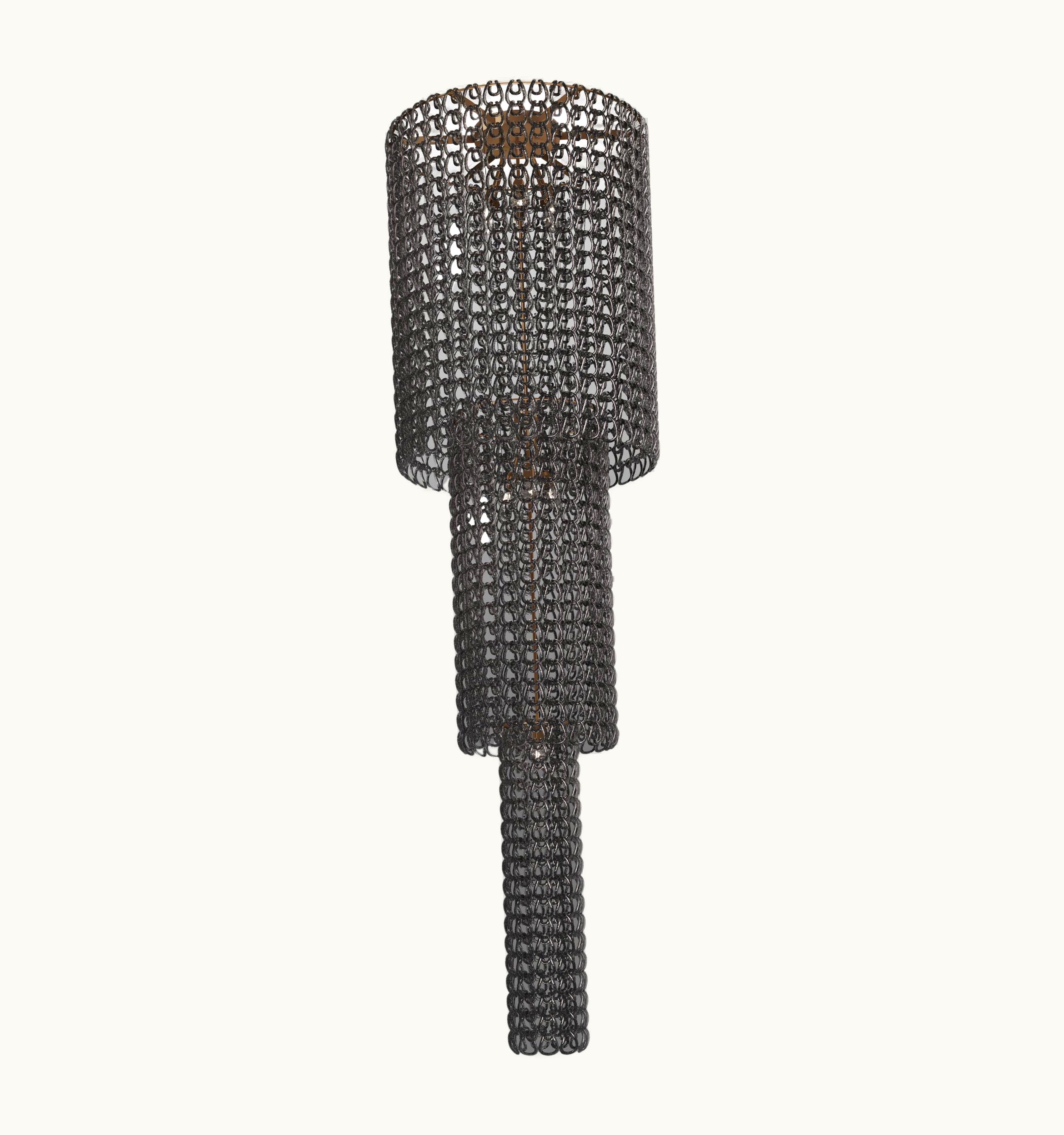 Angelo Mangiarotti Angelo Mangiarotti VIstosi Giogali PL CA1 Flush Mount In Crystal Smoky With Matt Bronze Frame