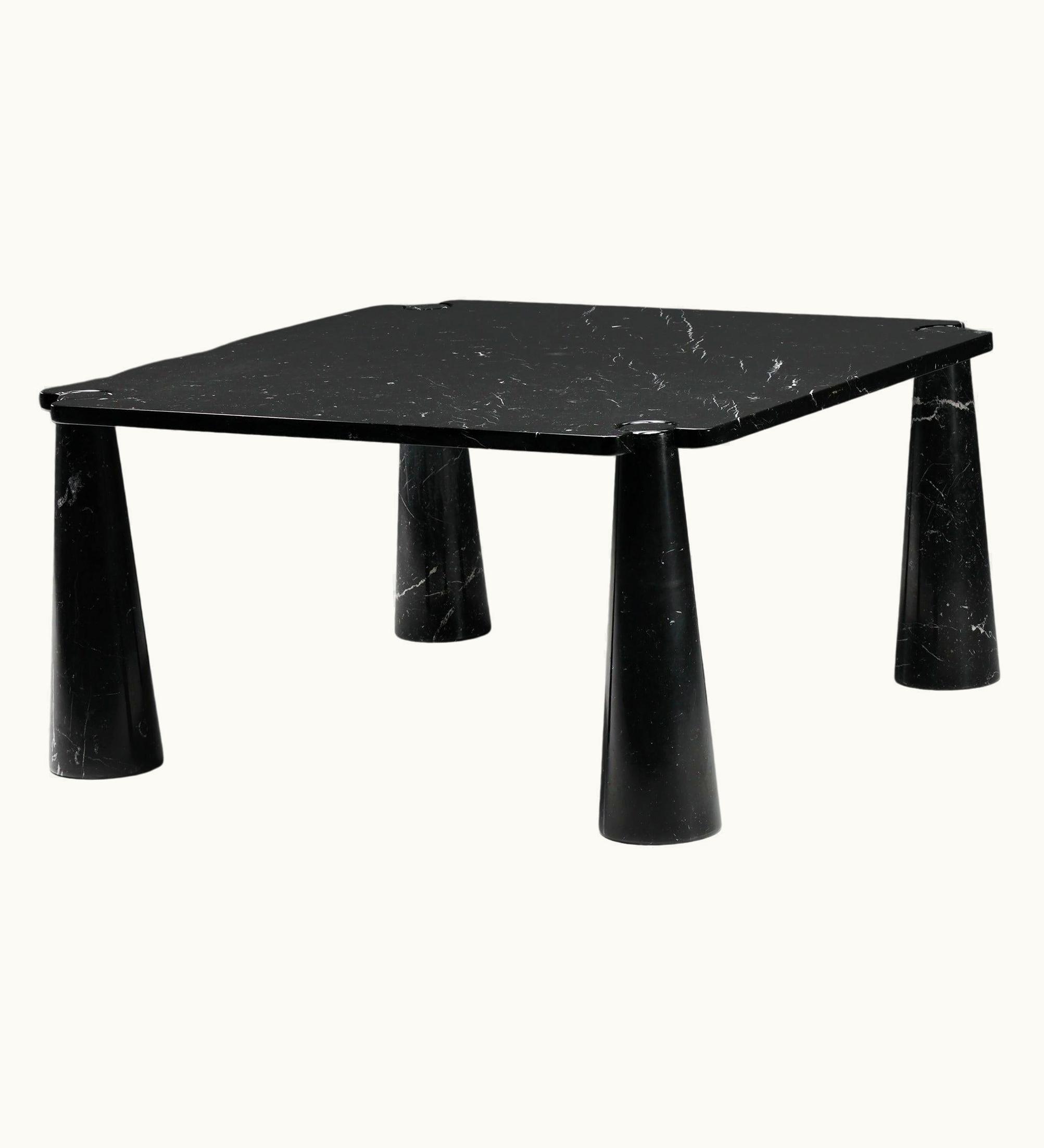 Angelo Mangiarotti Angelo Mangiarotti 'Eros' Square Marble Dining Table, Italy, Post-Modern, 1970's