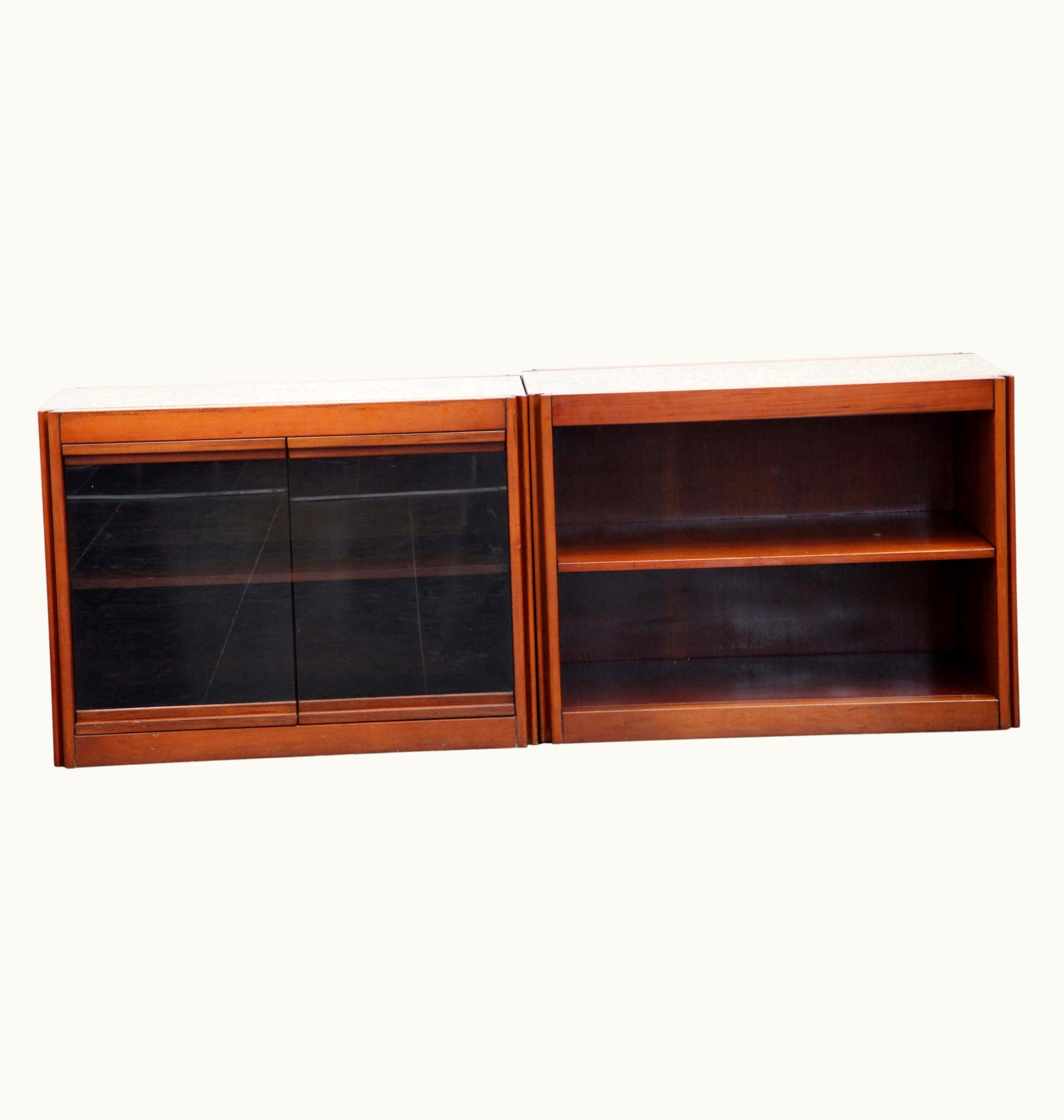 Angelo Mangiarotti Angelo Mangiarotti Model 4D Cabinets By Angelo Mangiarotti For Molteni, 1960s, Set Of 2