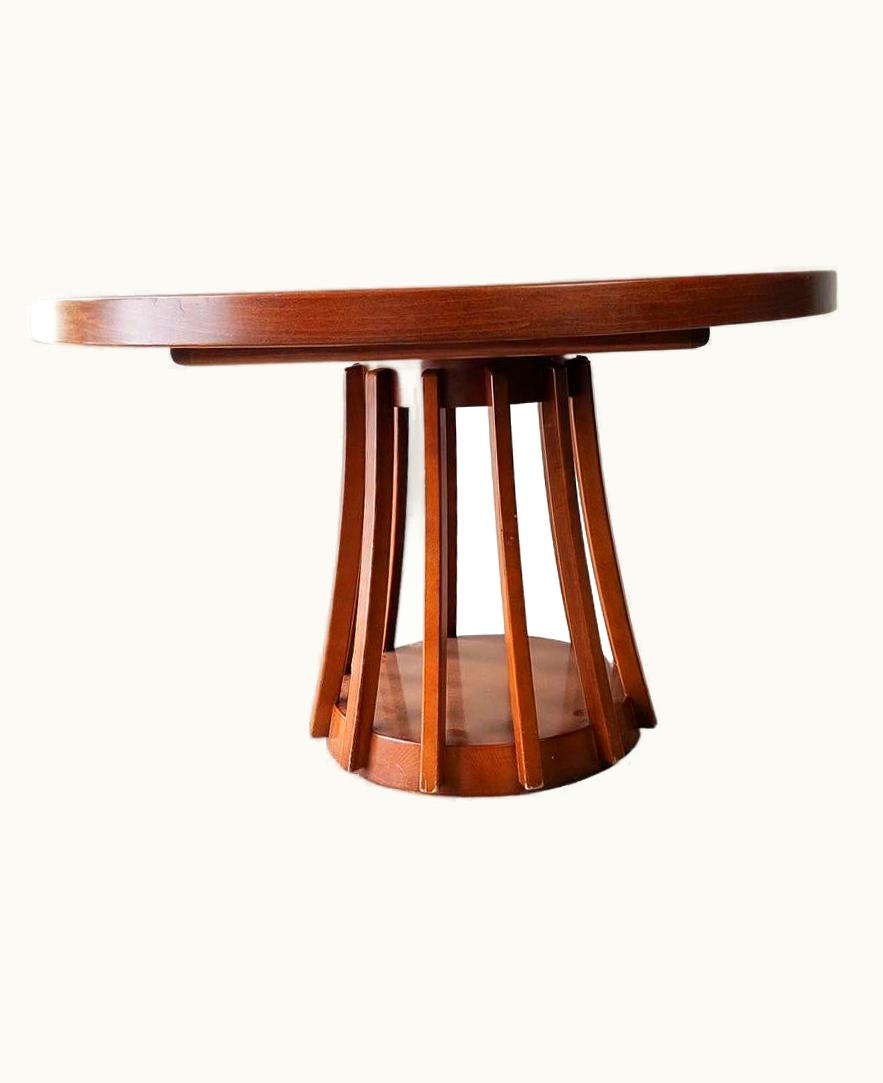 Angelo Mangiarotti Angelo Mangiarotti Mahogany Dining Table For La Sorgente Dei Mobili 1970s
