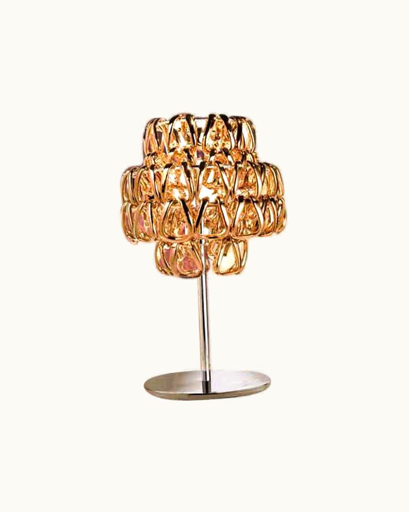 Angelo Mangiarotti Angelo Mangiarotti VIstosi Minigiogali Table Lamp In Crystal & Transparent By Angelo Mangiarotti