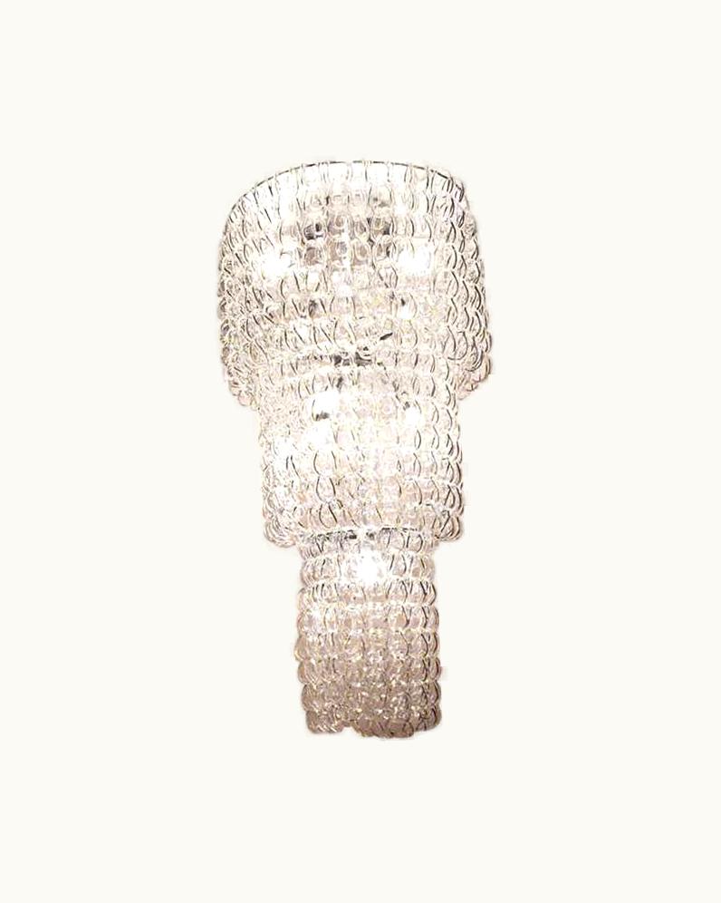 Angelo Mangiarotti Angelo Mangiarotti VIstosi Giogali Small Three-Tier Cascade Chandelier By Angelo Mangiarotti