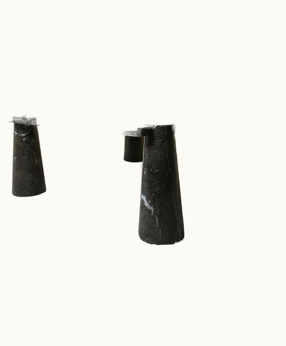 Angelo Mangiarotti Angelo Mangiarotti Eros Coffee Table In Grey Mondragone Marble Angelo Mangiarotti For Skipper 1971