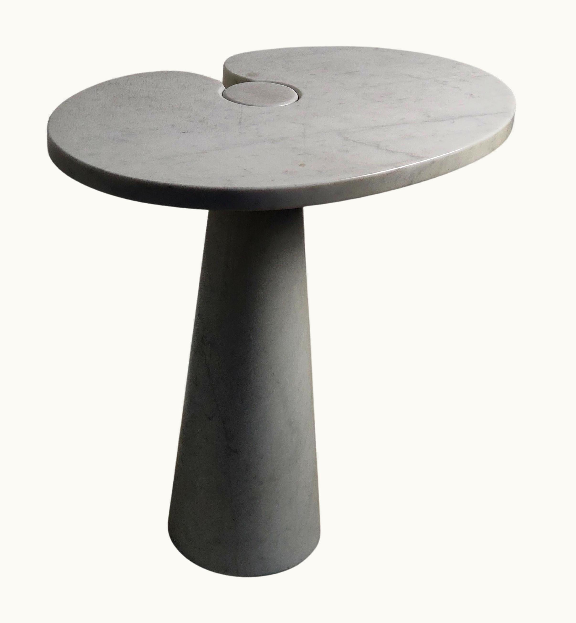 Angelo Mangiarotti Angelo Mangiarotti Eros Carrara Marble Side Table By Angelo Mangiarotti For Skipper 70s