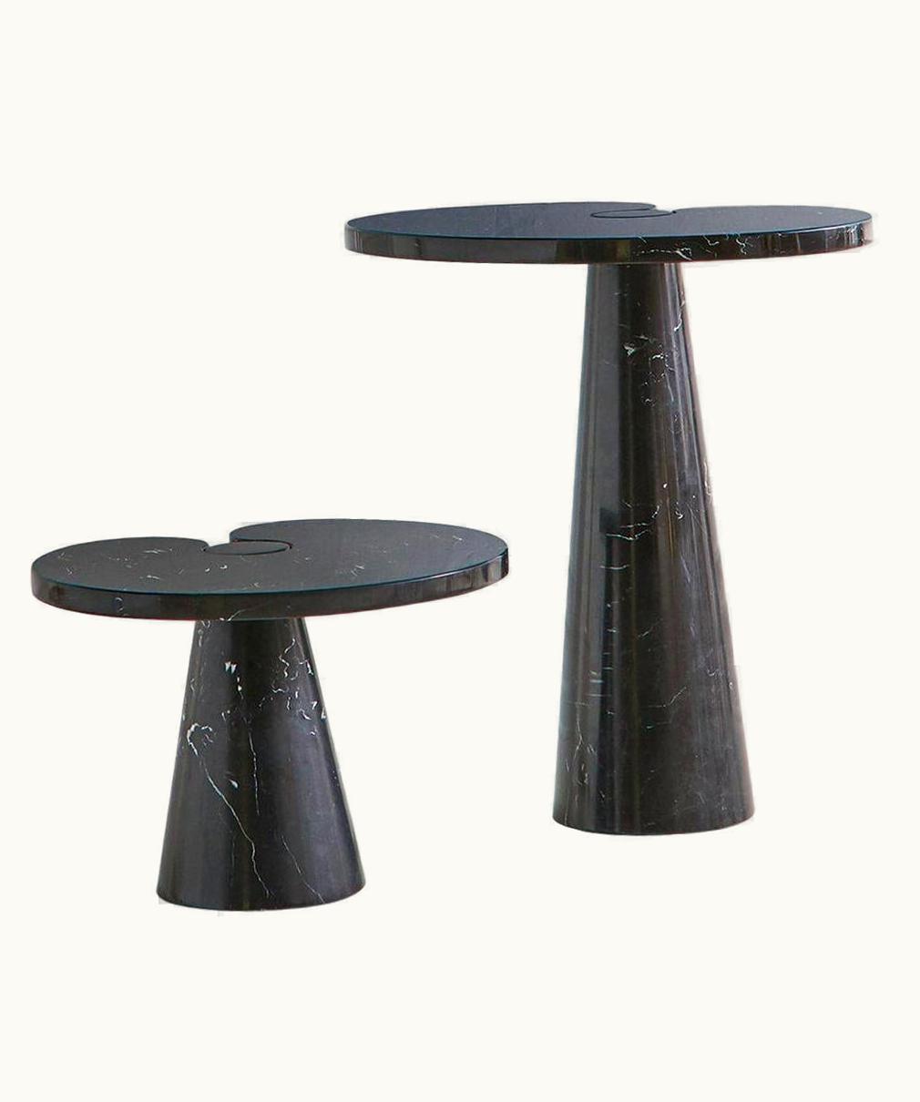 Angelo Mangiarotti Angelo Mangiarotti Tall Angelo Mangiarotti Eros Side Table In Nero Marquina Marble