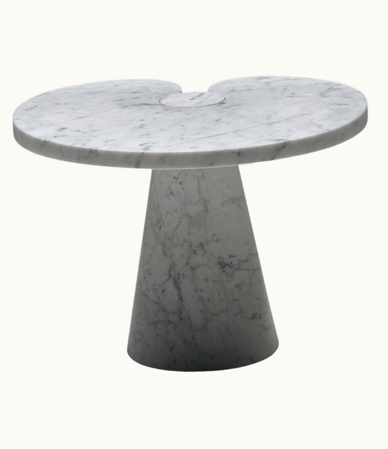 Angelo Mangiarotti Angelo Mangiarotti Carrara Marble Side Table 'Eros Series' For Skipper, 1971