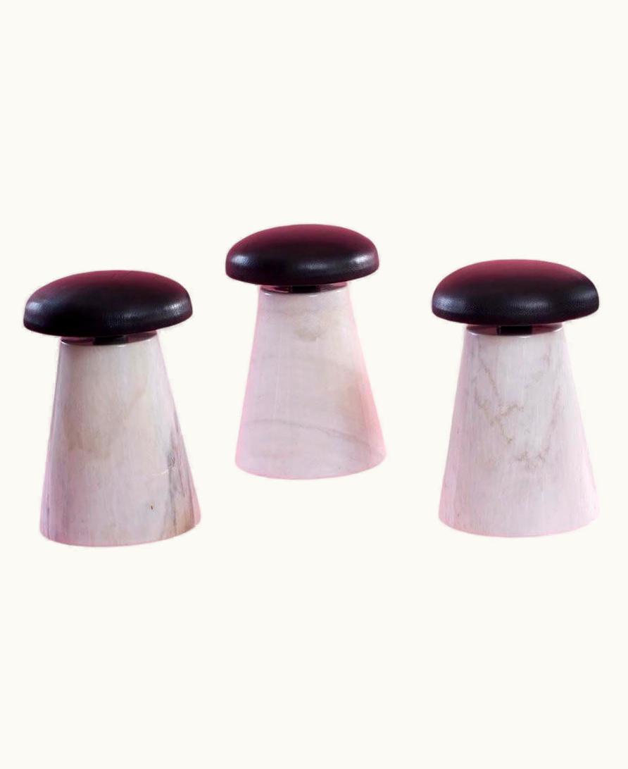 Angelo Mangiarotti Angelo Mangiarotti 1970s Set Of 3 Stools By Angelo Mangiarotti For The Pasini Showroom, Milano