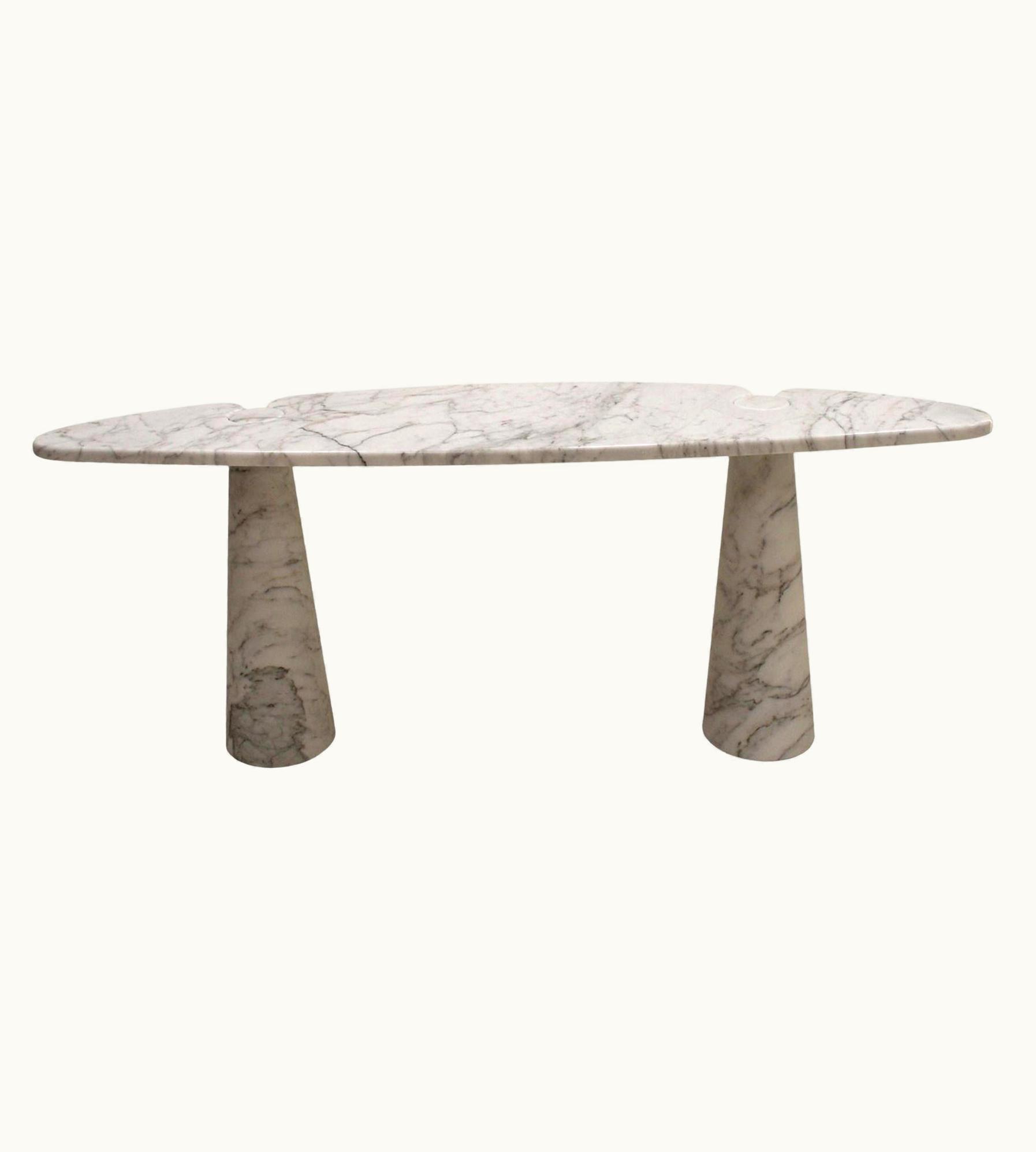 Angelo Mangiarotti Angelo Mangiarotti For Skipper Arabescato Marble Eros Console Table, Italy
