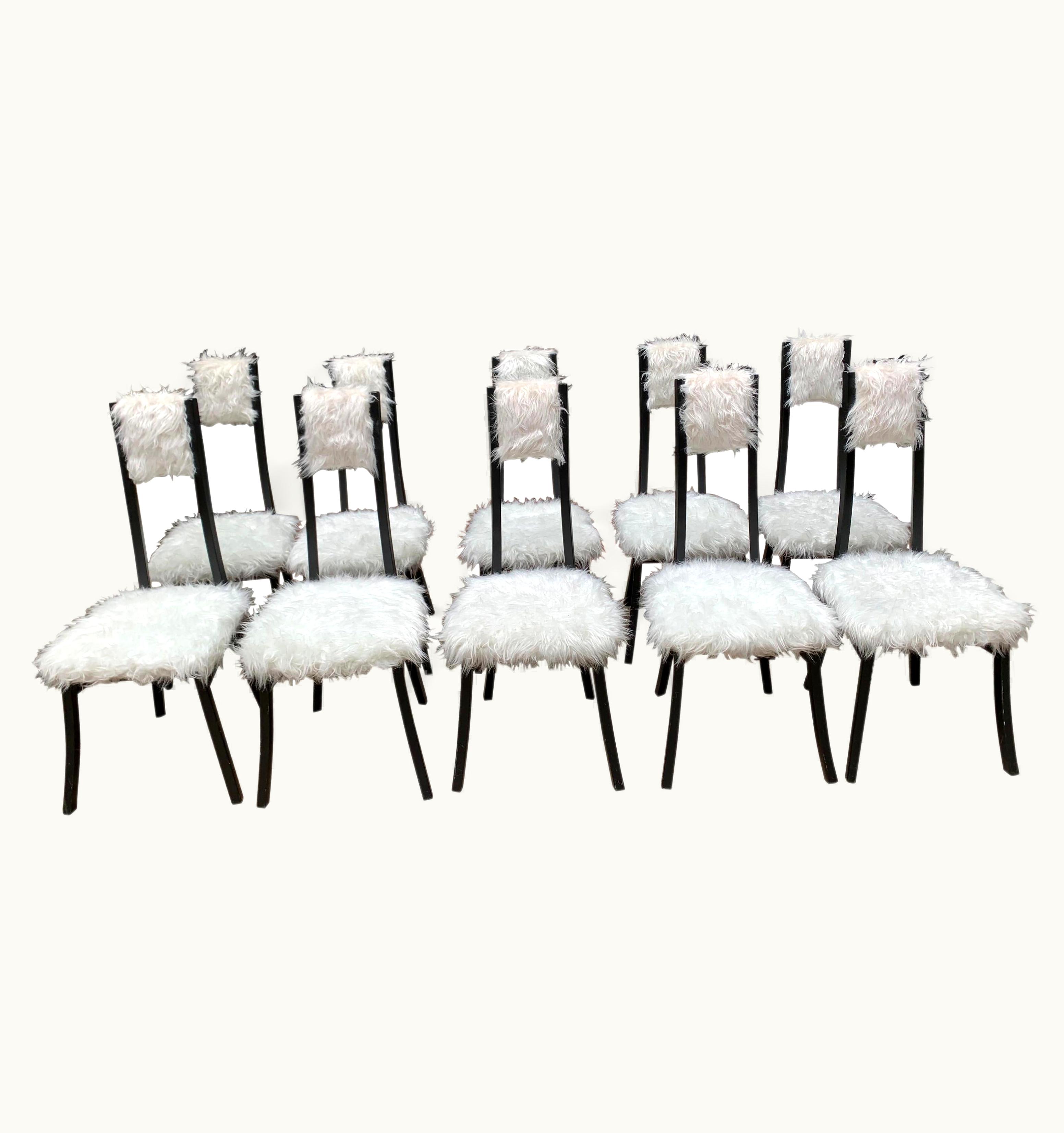 Angelo Mangiarotti Angelo Mangiarotti 10 Chairs By Angelo Mangiarotti