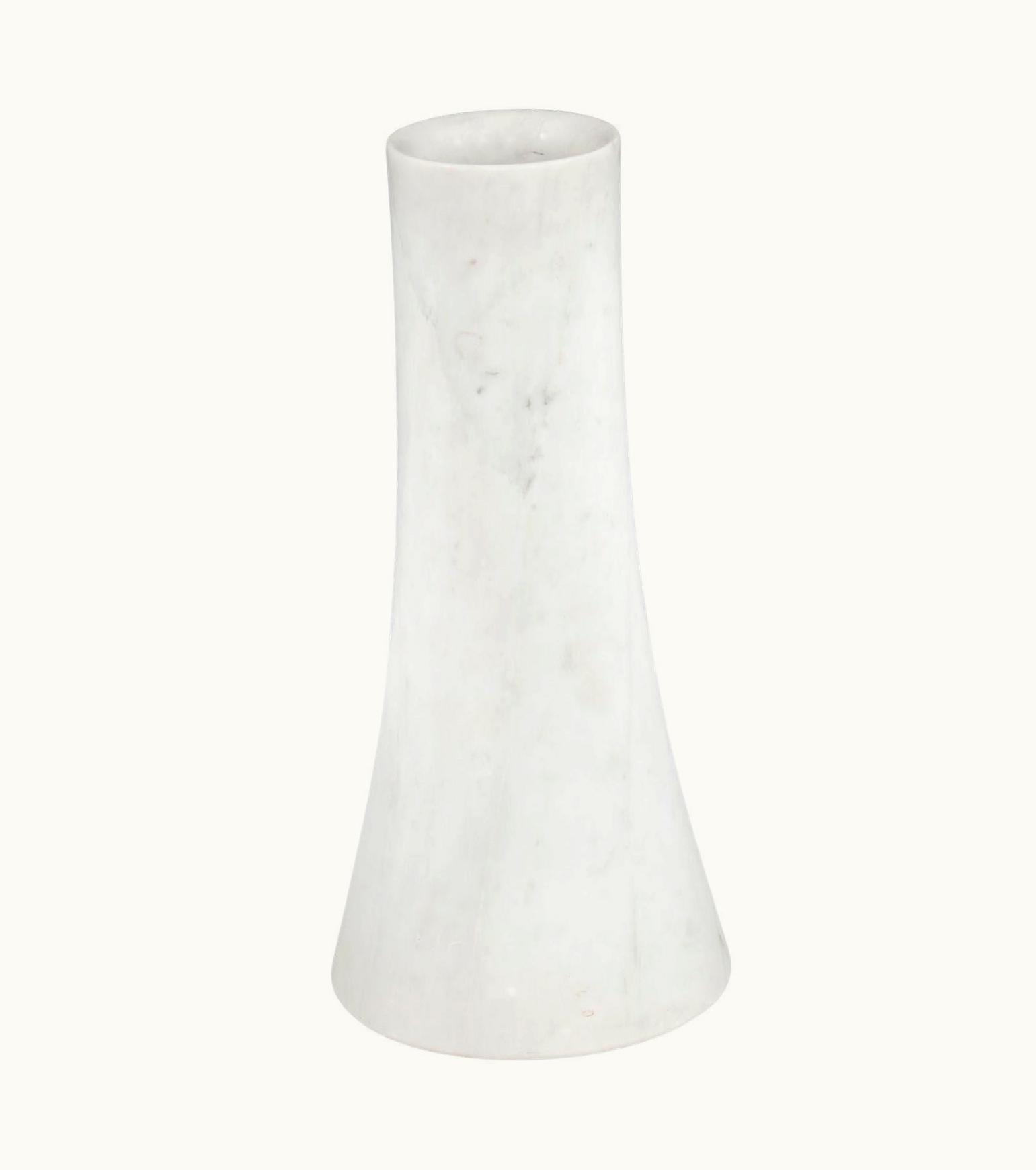 Angelo Mangiarotti Angelo Mangiarotti For Skipper Vase In Carrara Marble