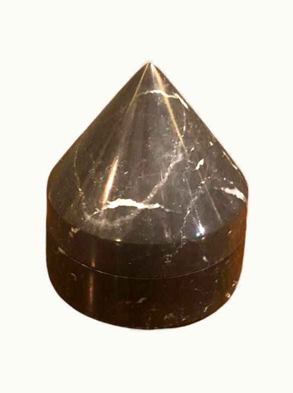 Angelo Mangiarotti Amazing Paperweight In Black Marble By Angelo Mangiarotti, Italy 1967