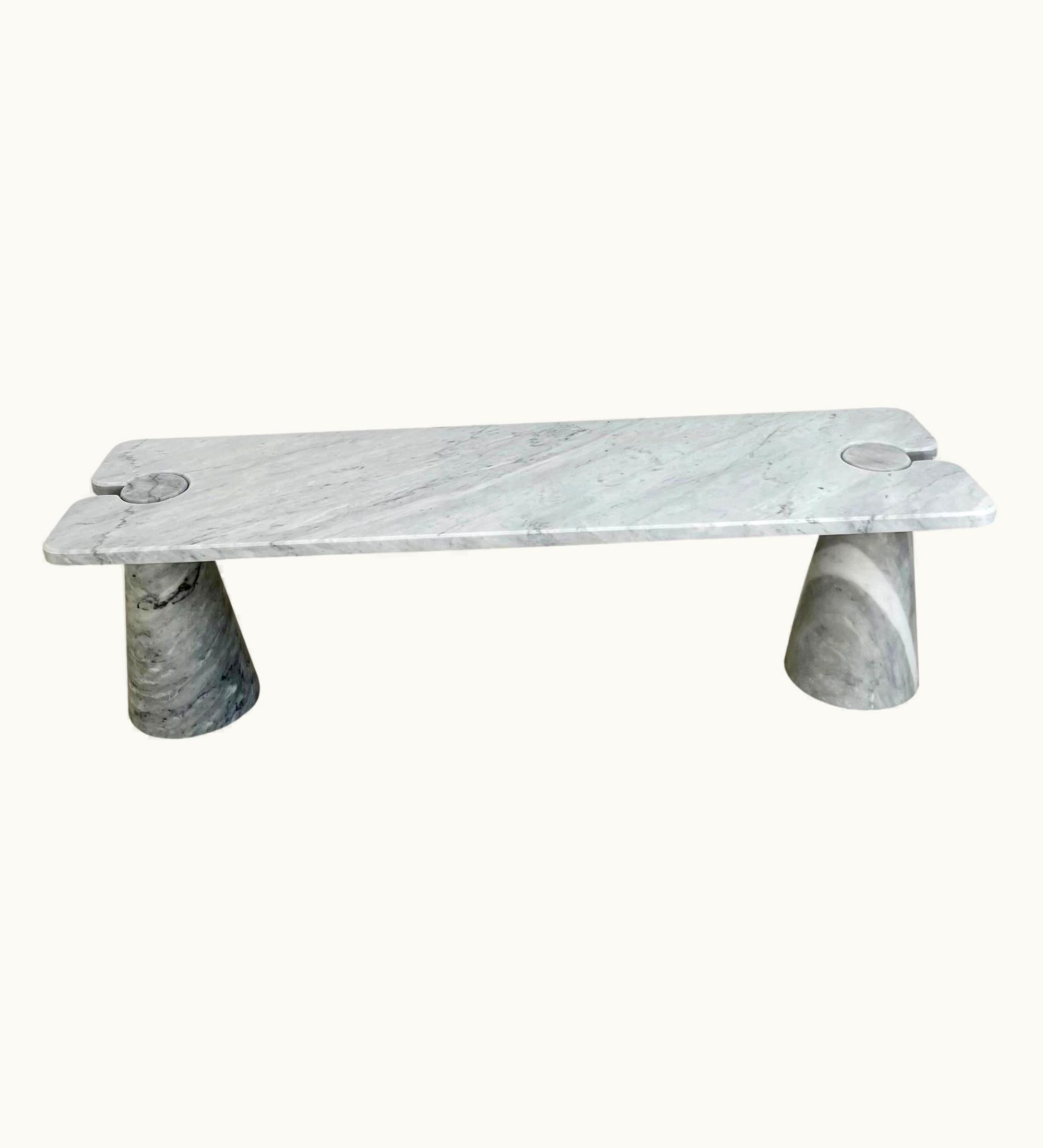 Angelo Mangiarotti Angelo Mangiarotti Carrara Marble Eros Coffee Table Attributed To Angelo Mangiarotti