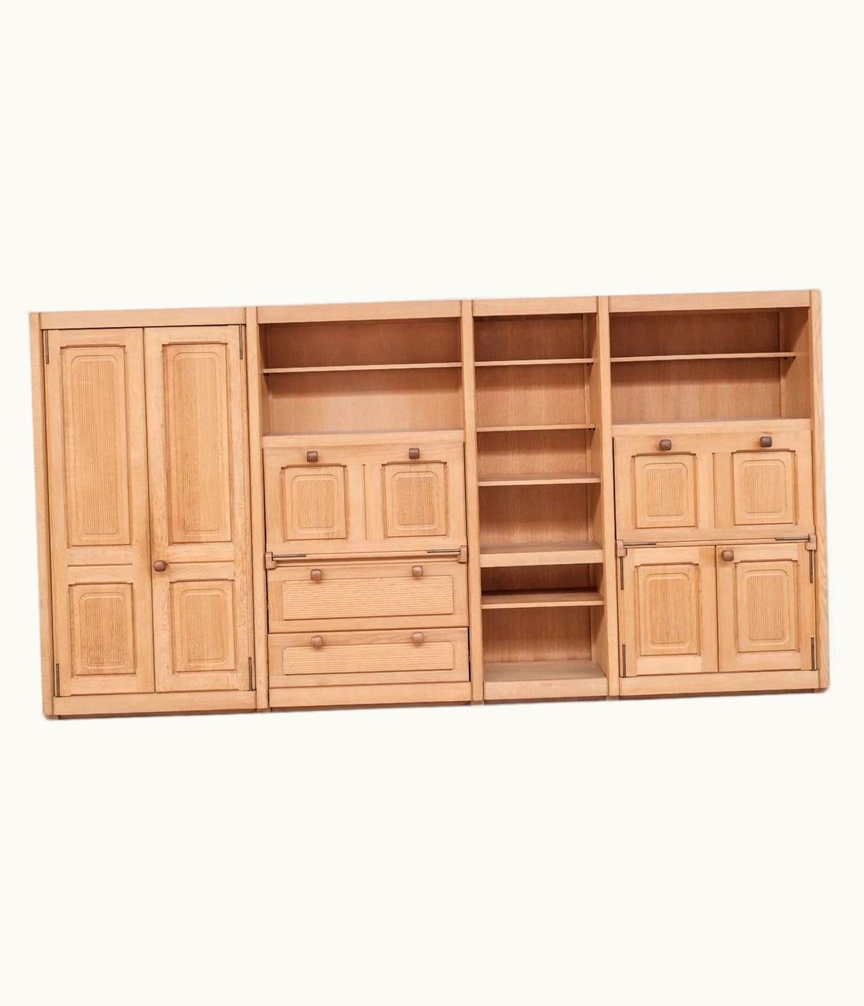 Guillerme et Chambron Guillerme et Chambron Oak Mid-Century French Cabinet