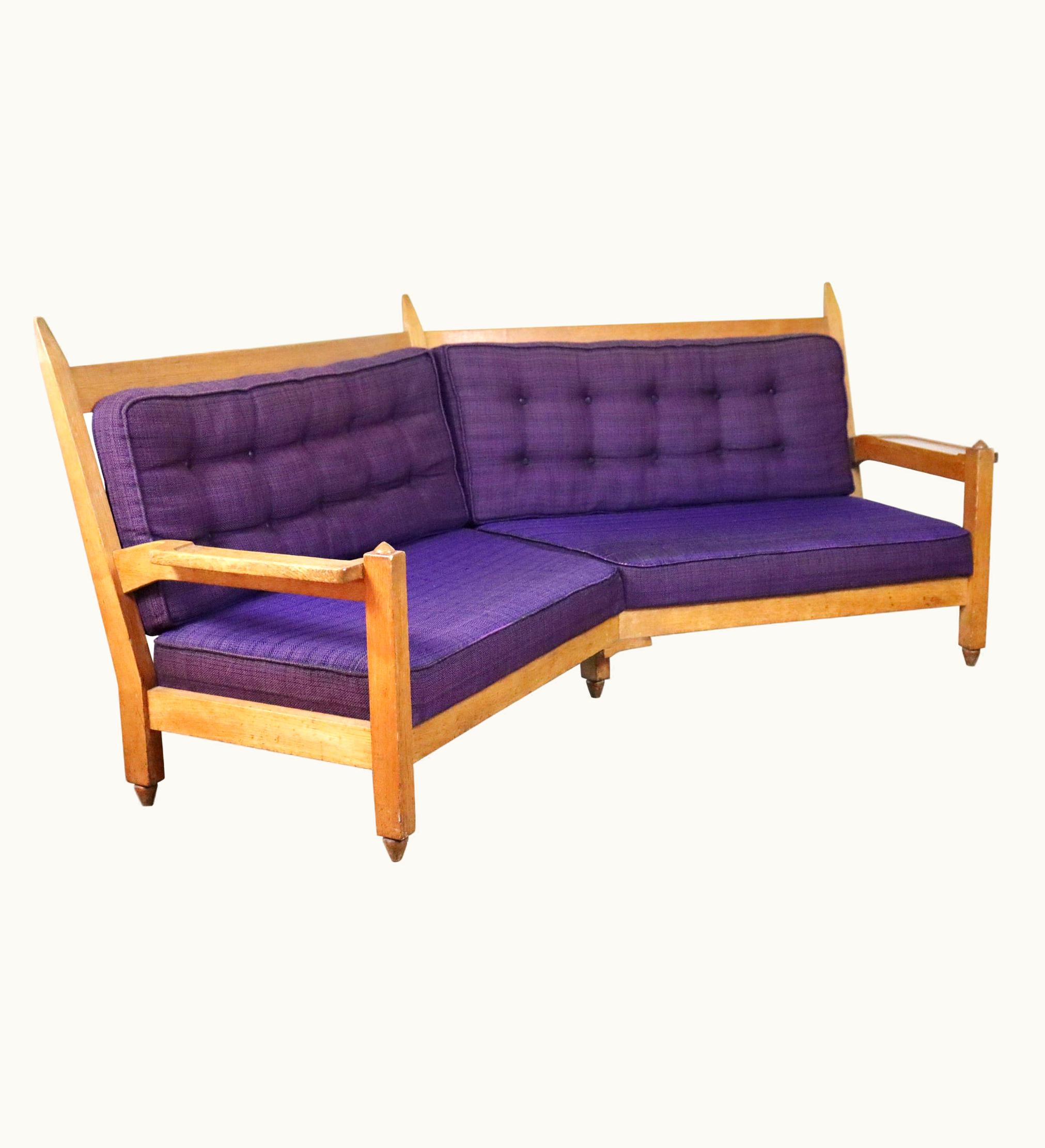 Guillerme et Chambron Guillerme et Chambron Angular Corner Sofa For Votre Maison, 1960s