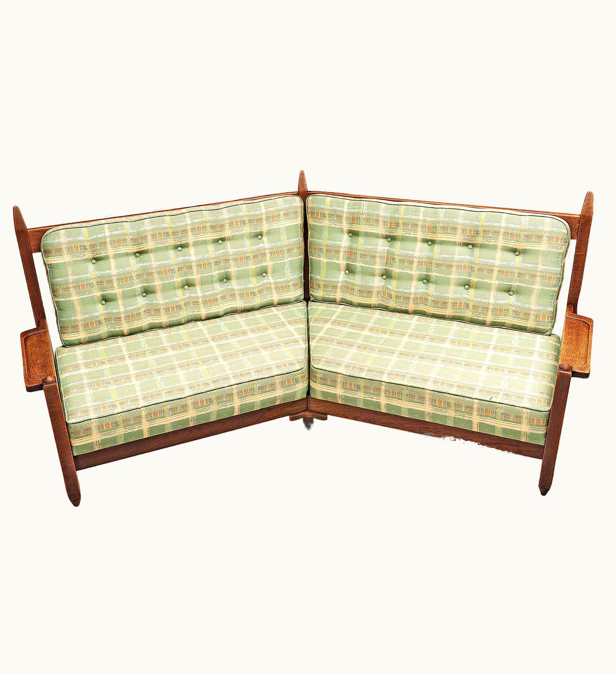 Guillerme et Chambron Guillerme et Chambron Angular Sofa In Oak