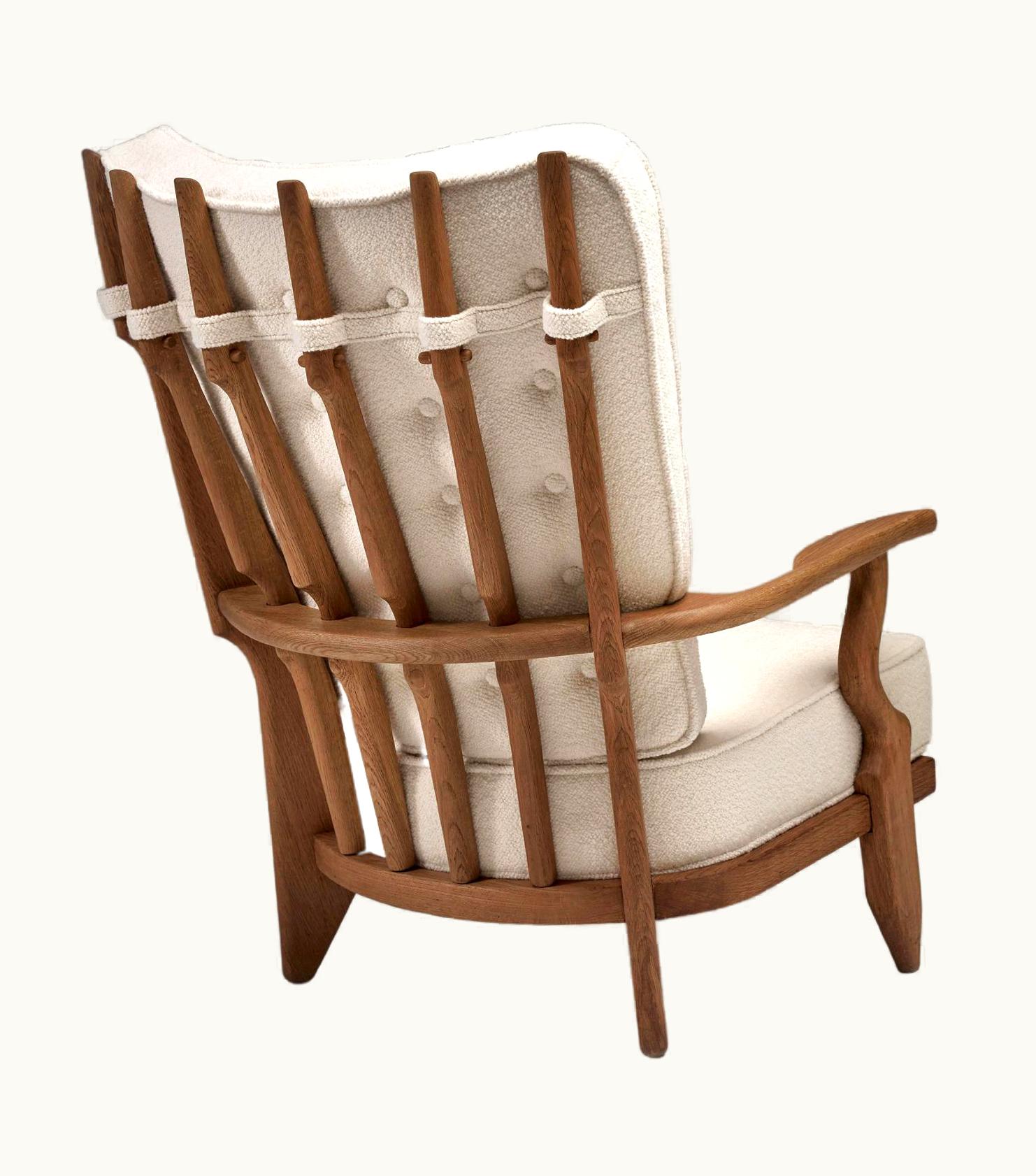 Guillerme et Chambron Guillerme et Chambron Grand Repos Lounge Chair Attributed To Guillerme Et Chambron For Votre Maison