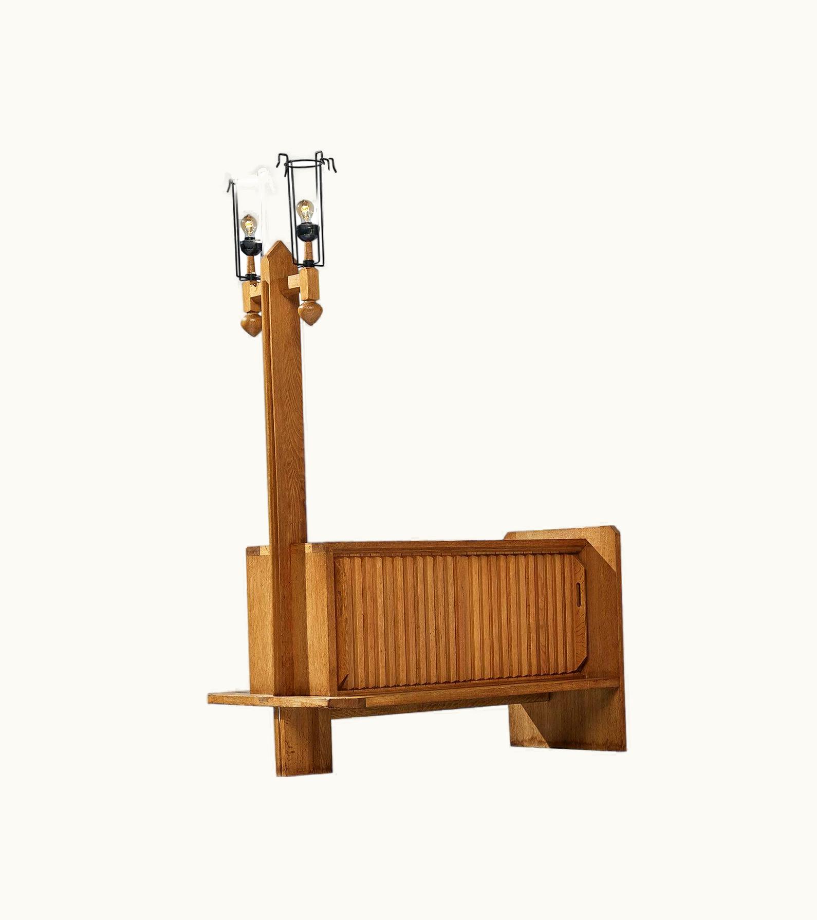 Guillerme et Chambron Guillerme et Chambron Sideboard With Lamp