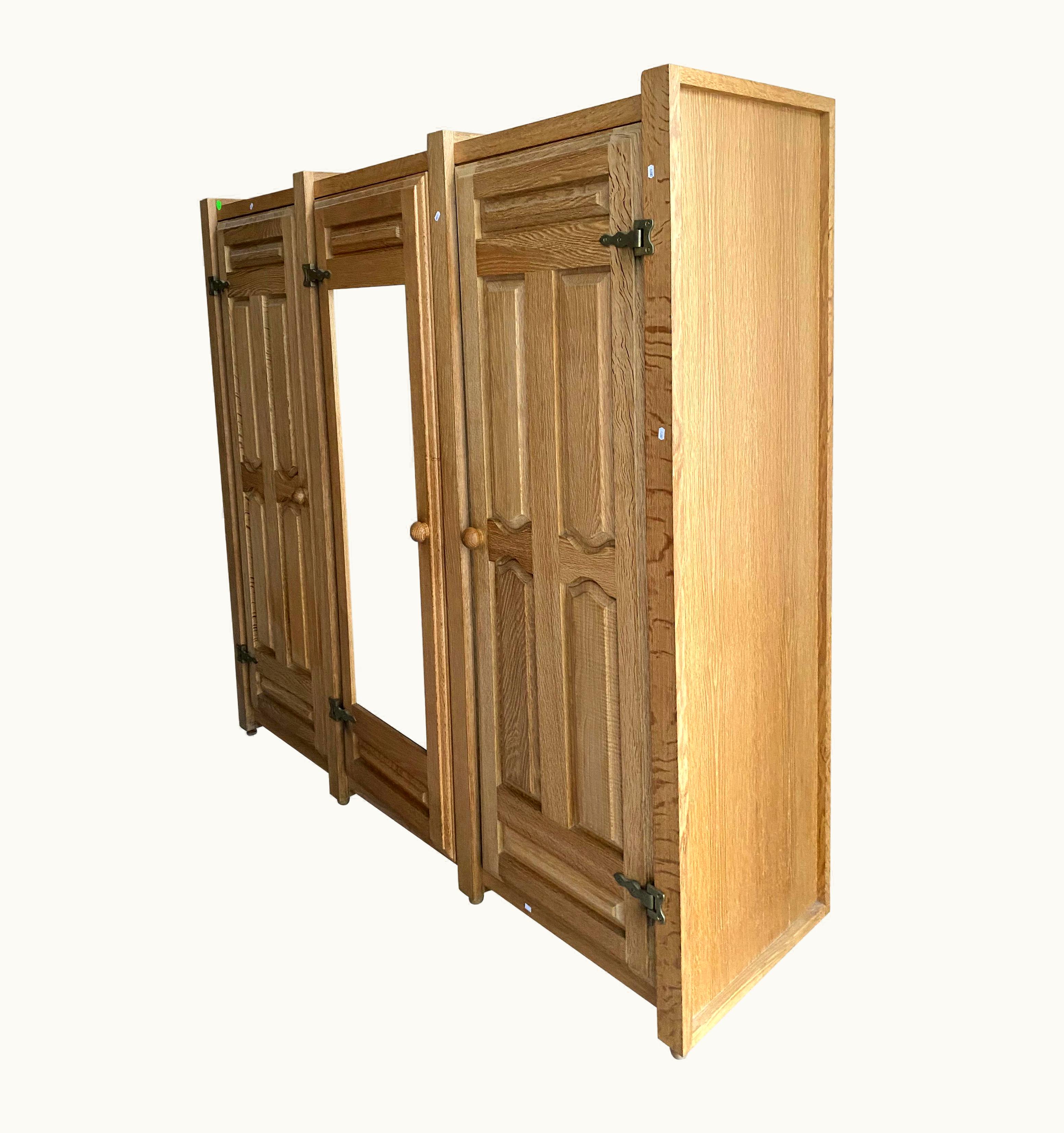 Guillerme et Chambron Guillerme et Chambron, 1970 Oak Wardrobe, Votre Maison Edition