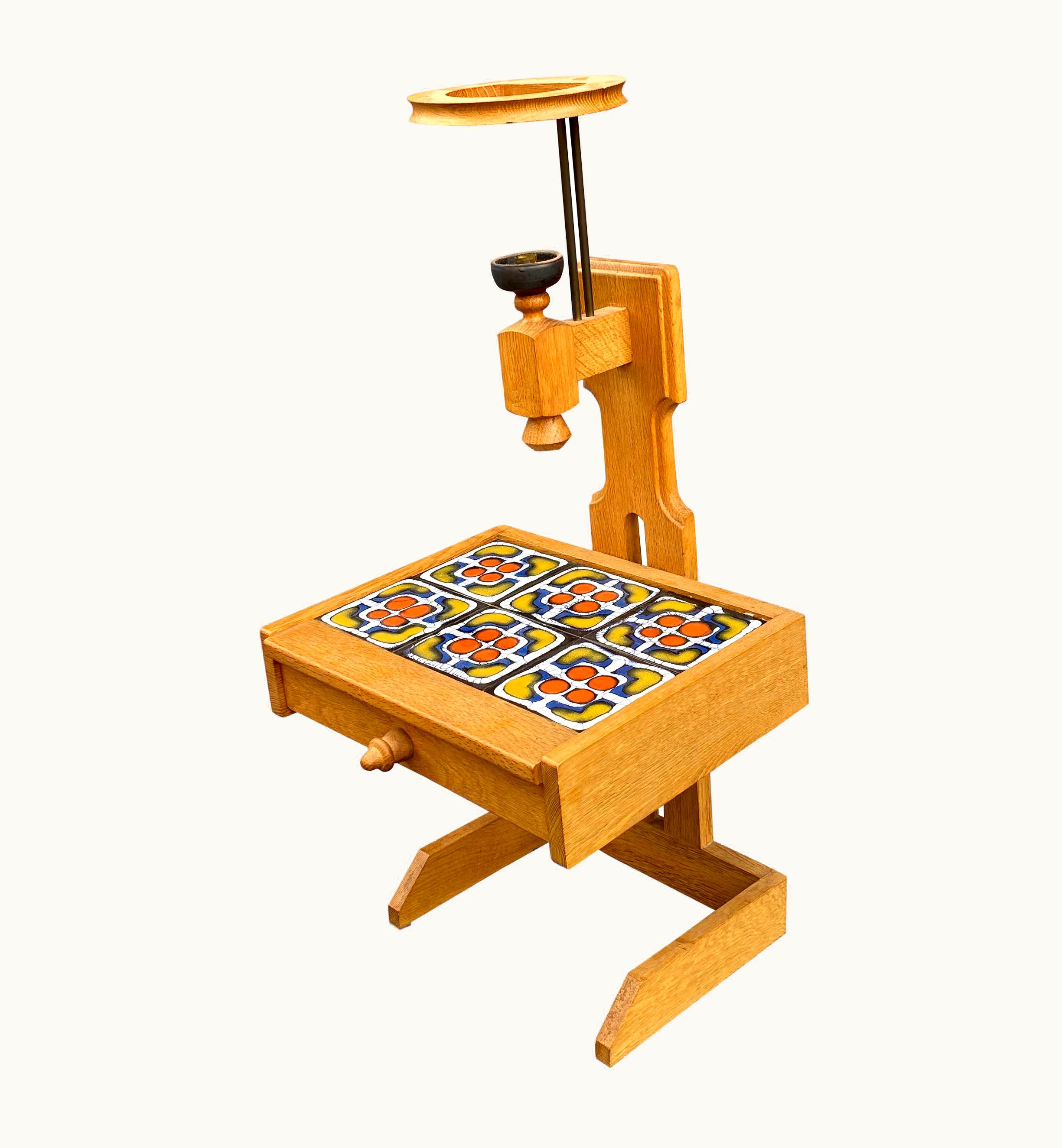 Guillerme et Chambron Guillerme et Chambron, Oak Nightstand Edition Votre Maison, Circa 1960 UZ0198709