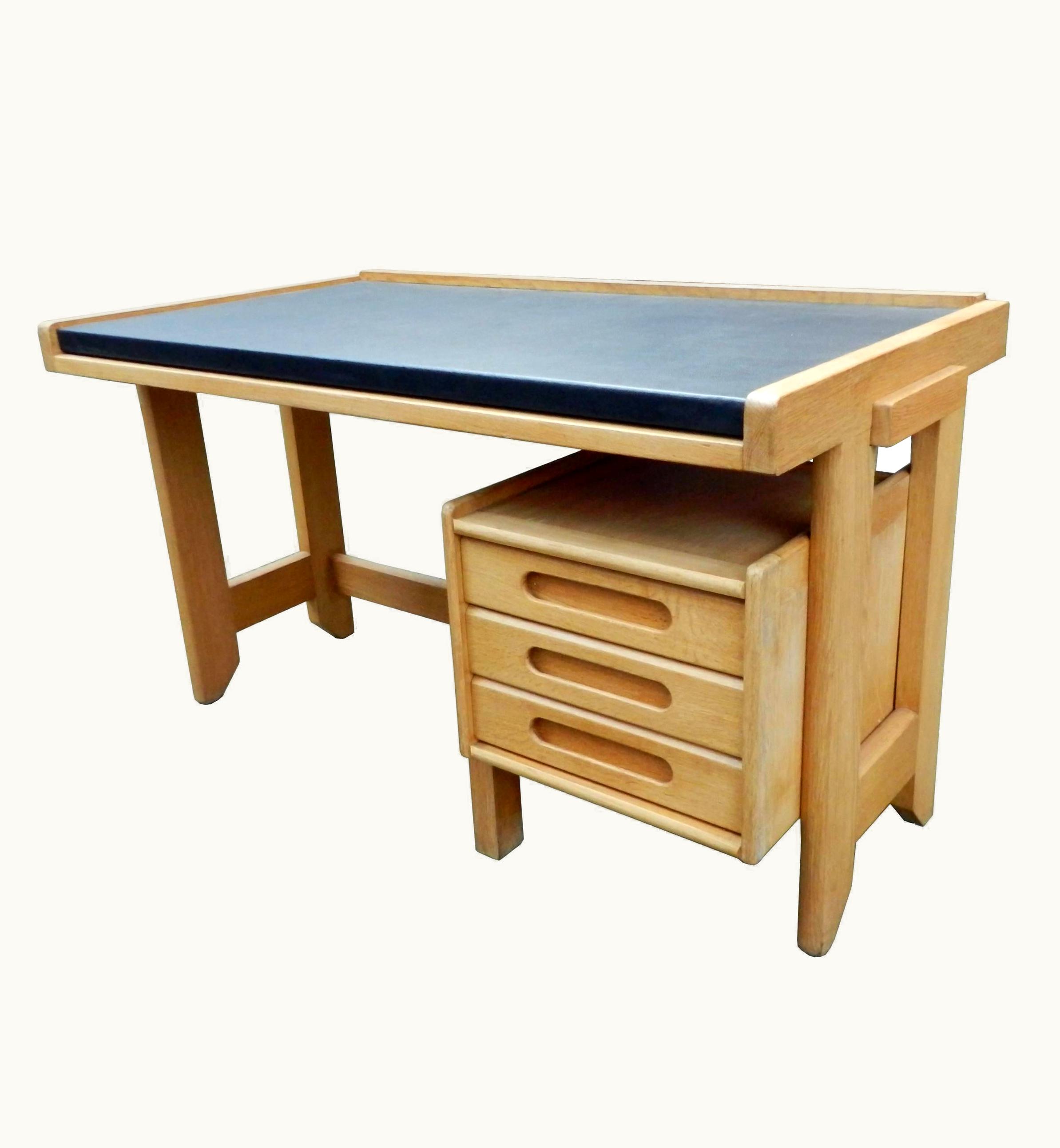 Guillerme et Chambron Guillerme et Chambron, 1960 Oak Desk, Votre Maison Edition