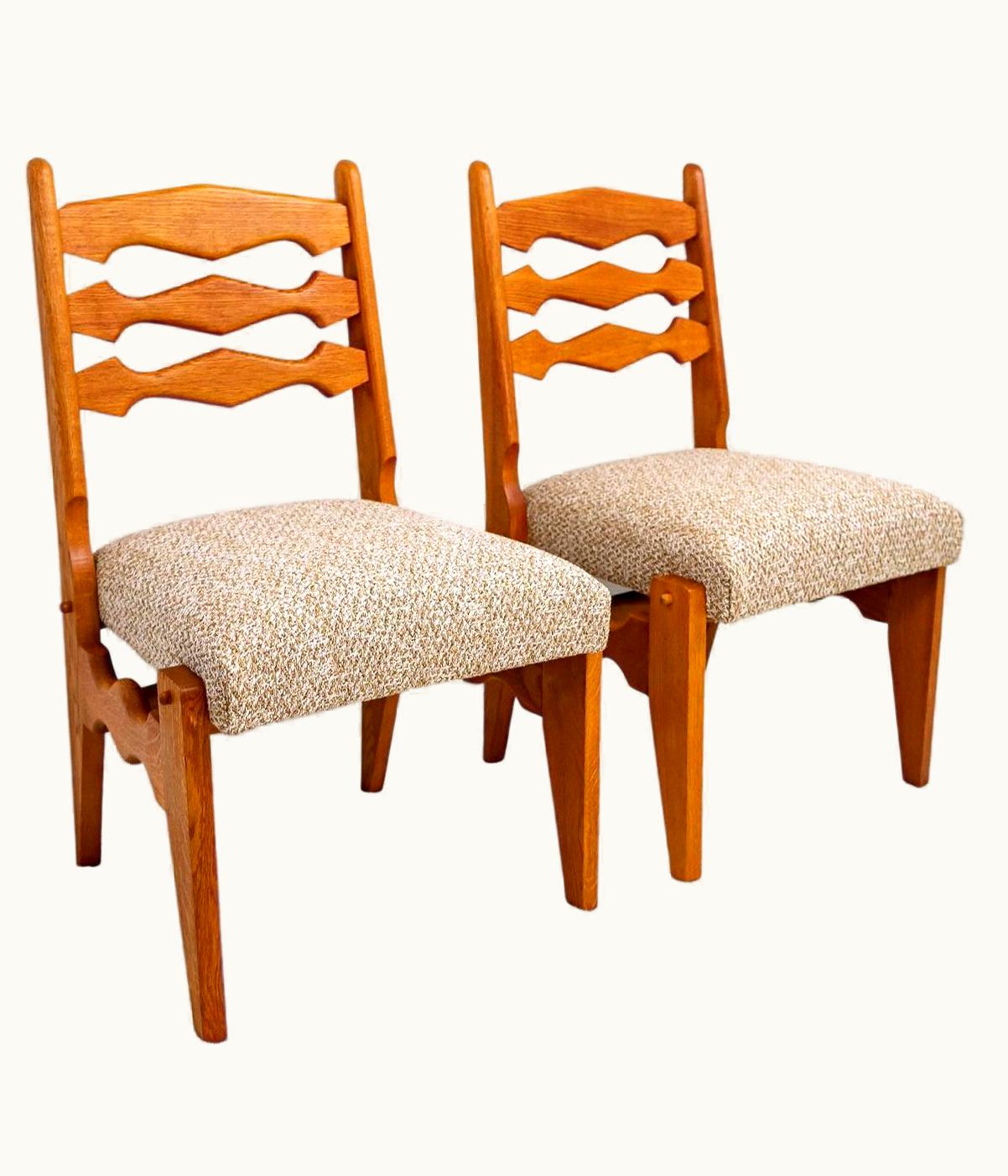 Guillerme et Chambron Guillerme et Chambron Set Of Six Dining Chairs, Guillerme & Chambron, Dumortier Model, Period: XXth