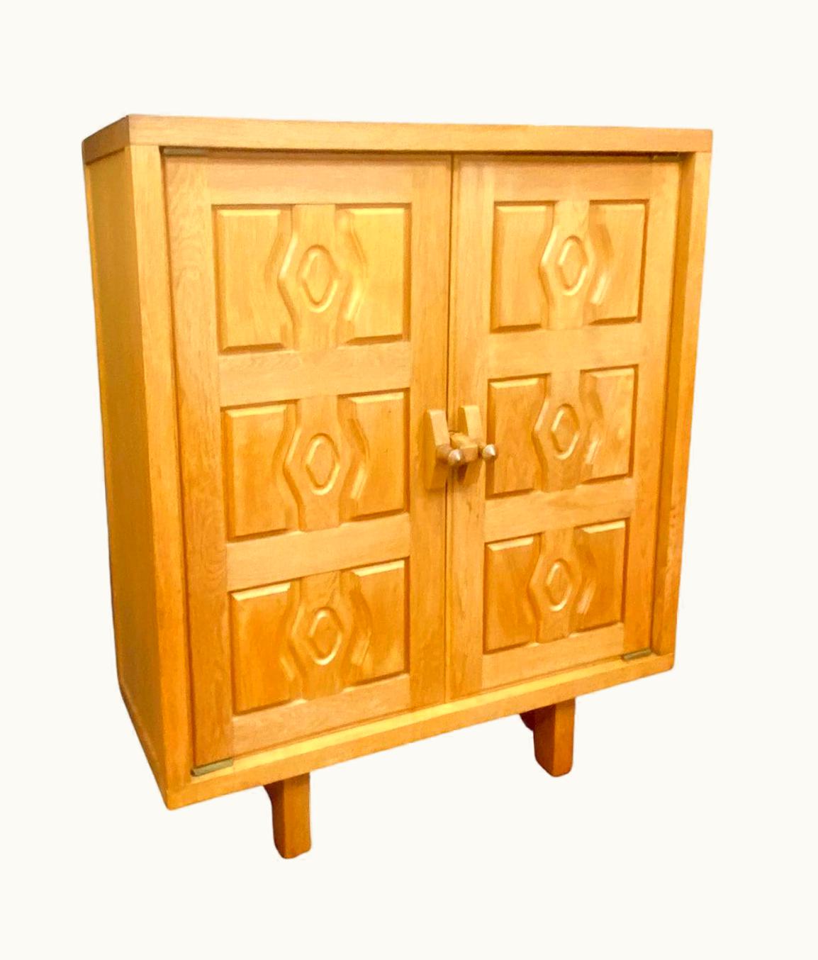 Guillerme et Chambron Guillerme et Chambron, Cabinet In Oak, Edition Votre Maison, Circa 1960 / 1970