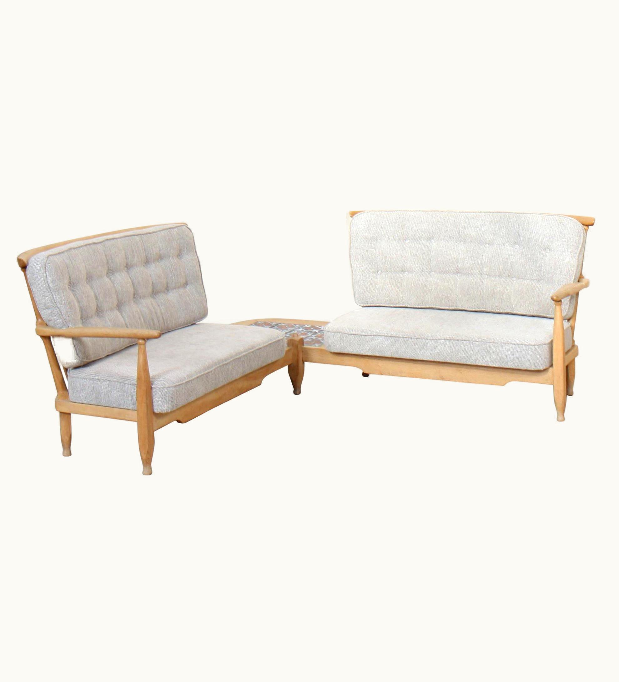 Guillerme et Chambron Corner Sofa By Guillerme Et Chambron