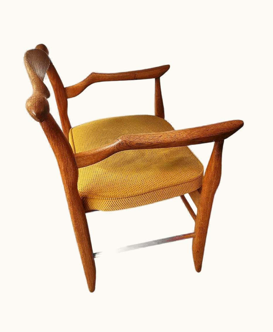 Guillerme et Chambron Fauteuil Francais Circa 1950 GUILLERME ET CHAMBRON
