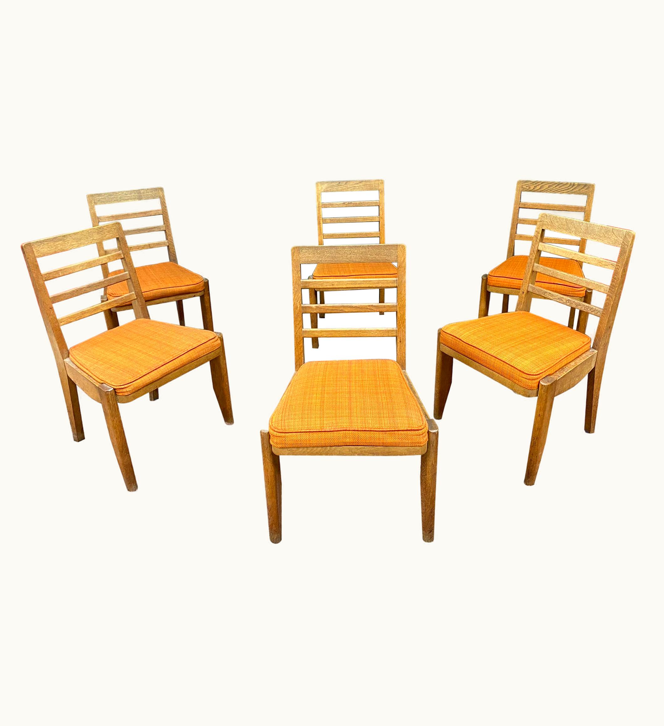 Guillerme et Chambron Guillerme et Chambron, 6 Chairs 1960 Edited By Votre Maison