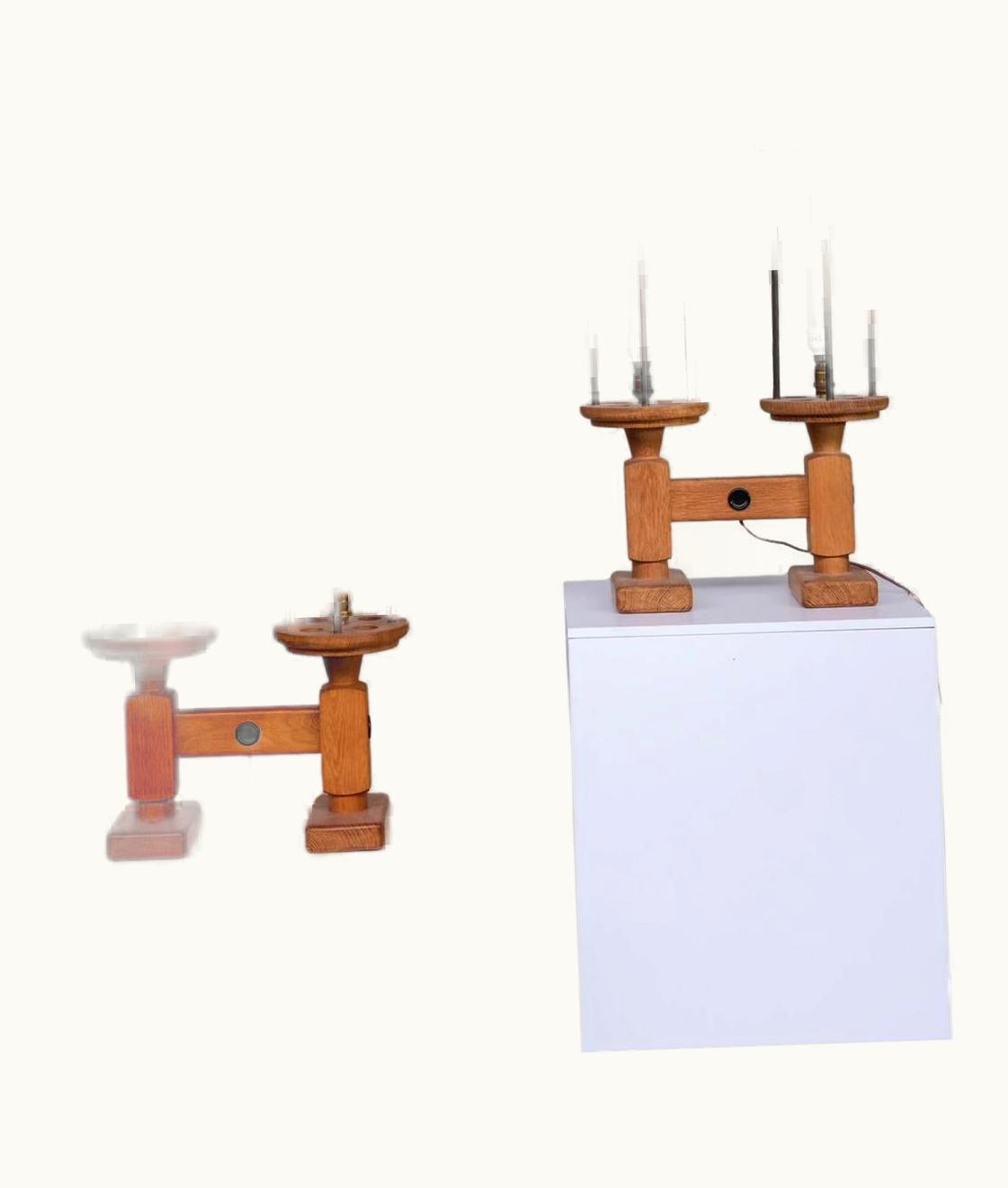 Guillerme et Chambron Pair Of Guillerme Et Chambron Mid-Century French Table Lamps