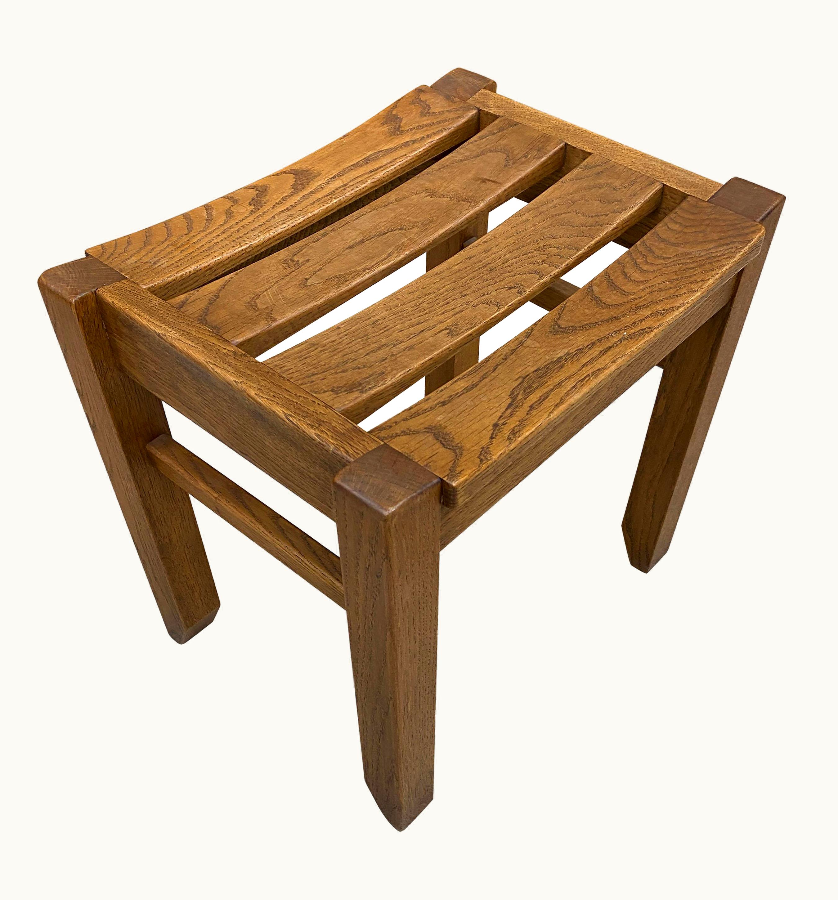 Guillerme et Chambron Guillerme et Chambron, Oak Stool, Edition Votre Maison, Circa 1970 UZ0198997