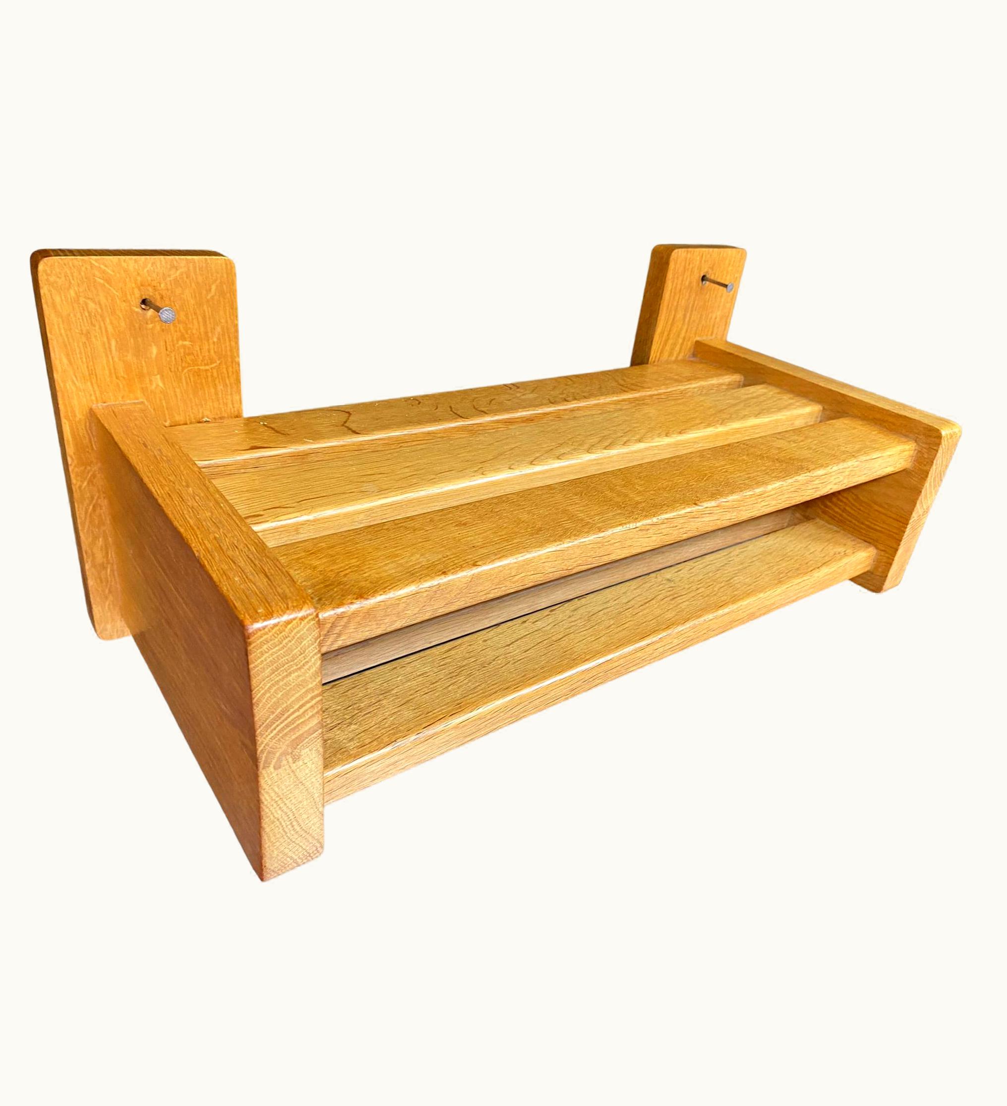 Guillerme et Chambron Guillerme et Chambron, Oak Shelf Edition Votre Maison, Circa 1970