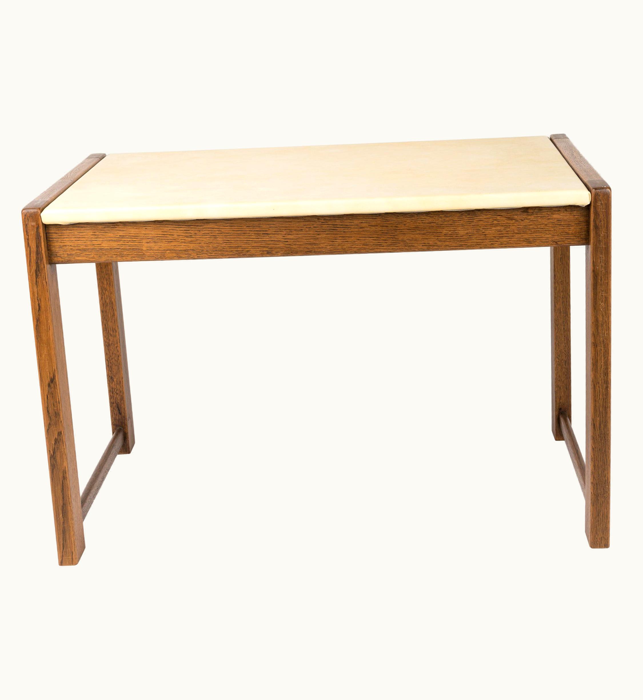 Guillerme et Chambron Guillerme et Chambron Minimalist Solid Oak Side Table By Guillerme & Chambron, France 1970s