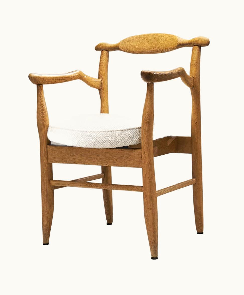 Guillerme et Chambron "Bridge Fumay" Dining Chair For Votre Maison, France 1960s