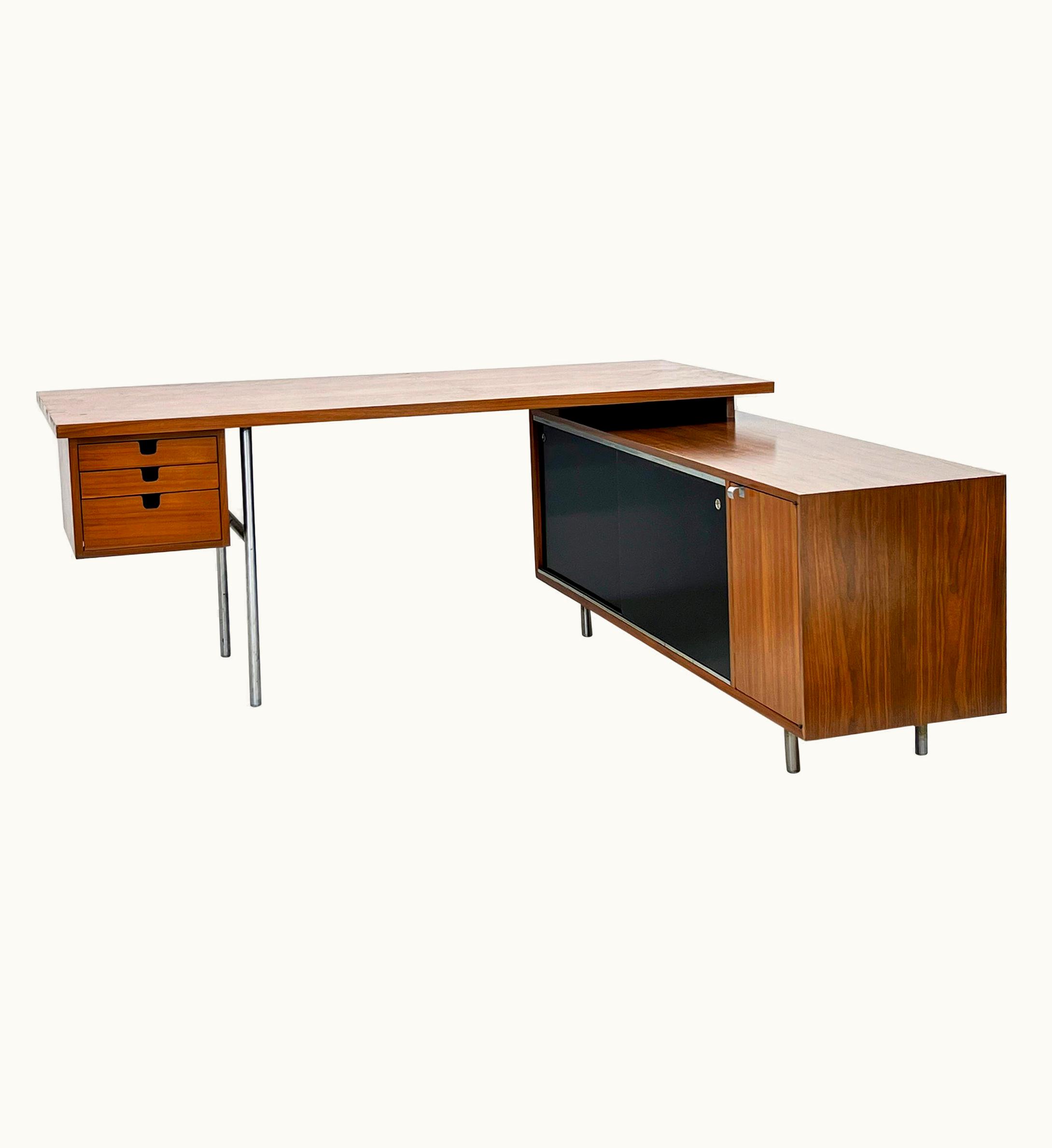 George Nelson George Nelson Early George Nelson Eog Executive Desk With Return For Herman Miller, 1950s