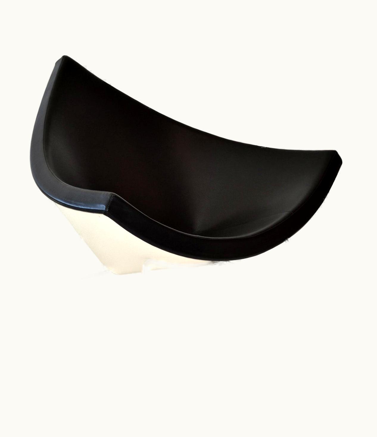 George Nelson George Nelson Black Leather Coconut Chair By George Nelson For VItra, Circa 2000