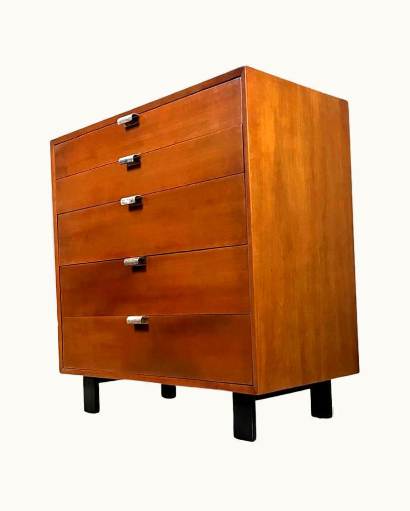 George Nelson George Nelson For Herman Miller 5 Drawer Mid-Century Modern Dresser, Circa 1950s