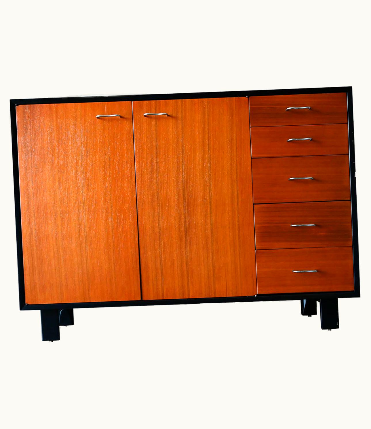 George Nelson George Nelson For Herman Miller Large Two Tone Cabinet, Ca. 1950