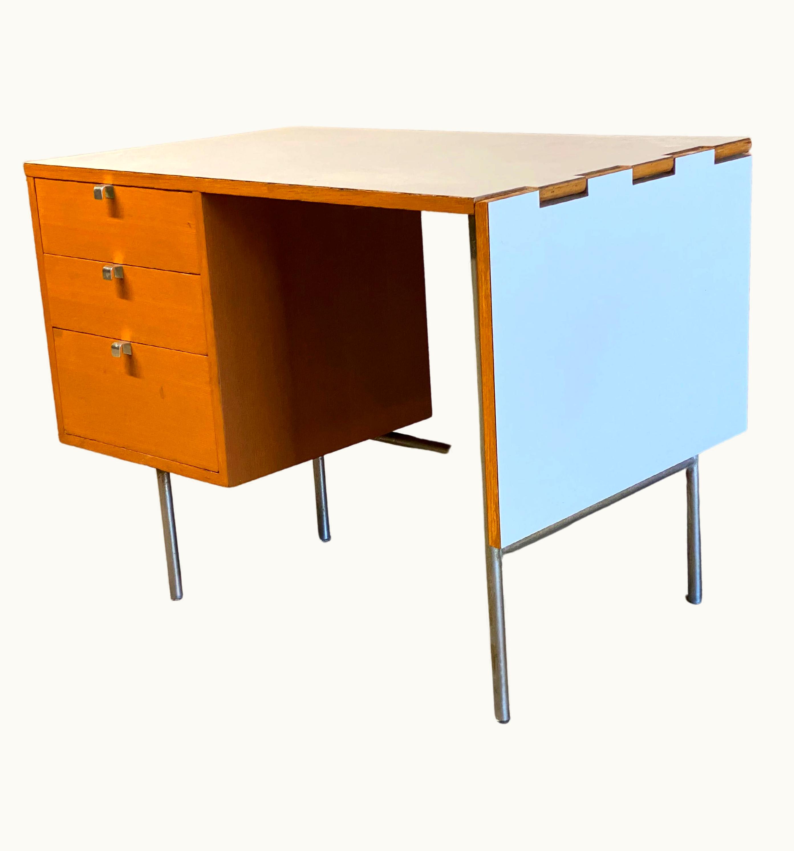 George Nelson George Nelson Oak Drop Leaf Desk