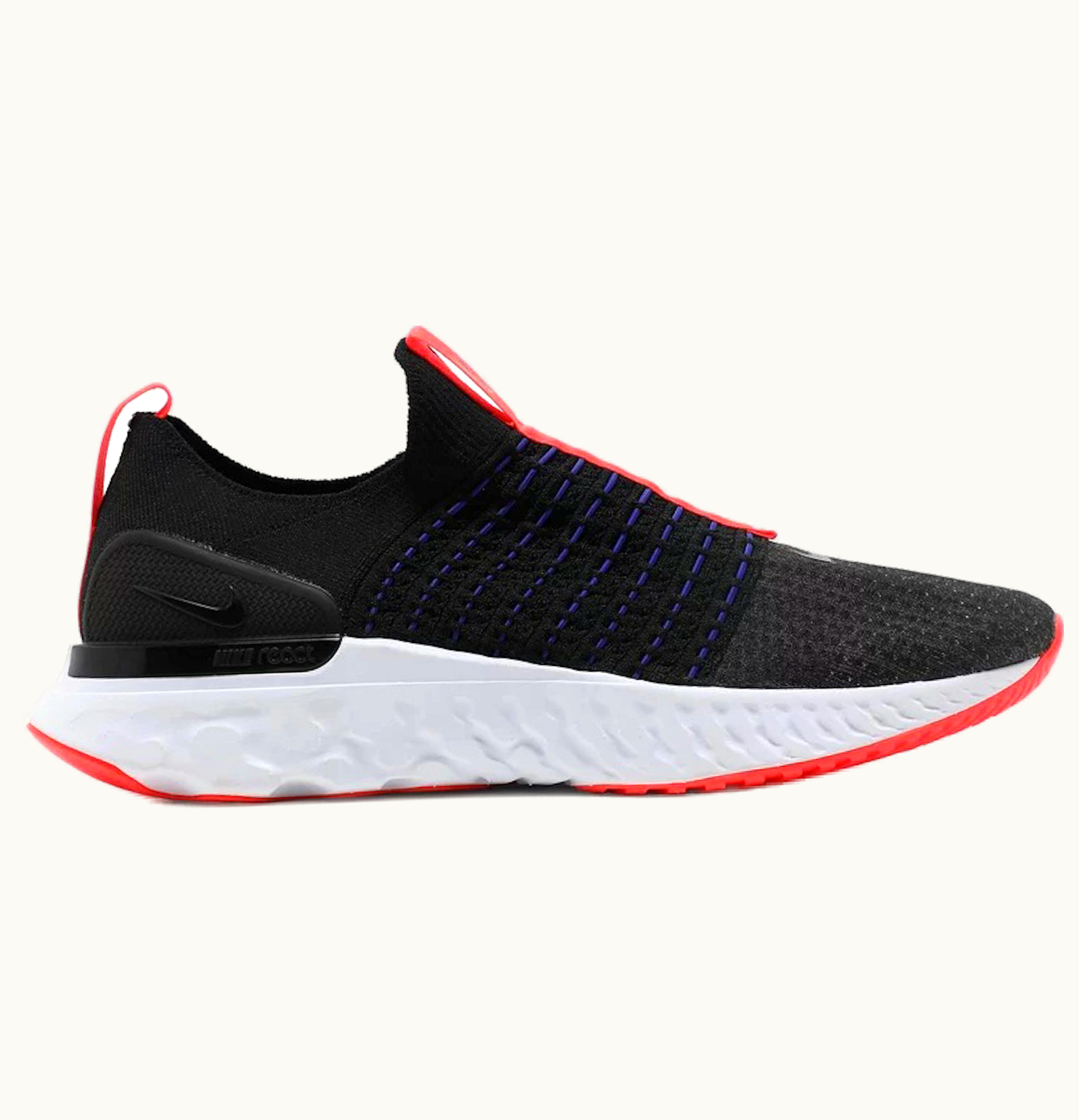 Nike Nike React Phantom Run Flyknit 2 Black Bright Crimson