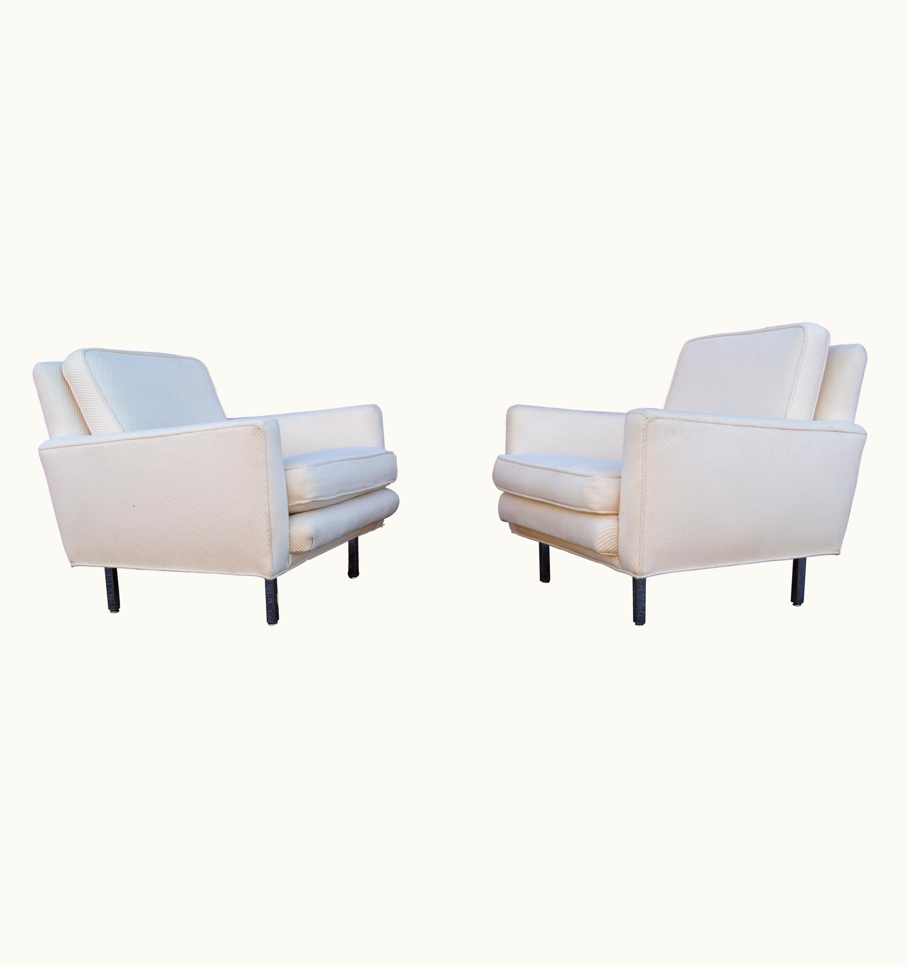 George Nelson George Nelson Pair Of Lounge Chairs, Model 5681, By George Nelson For Herman Miller